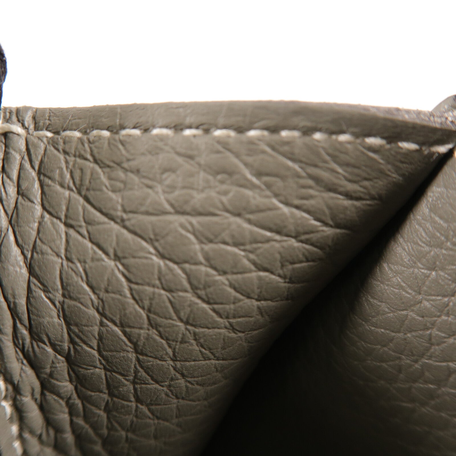 HERMES Clemence皮革Halzan 31手挽肩背兩用袋Gris Meyer