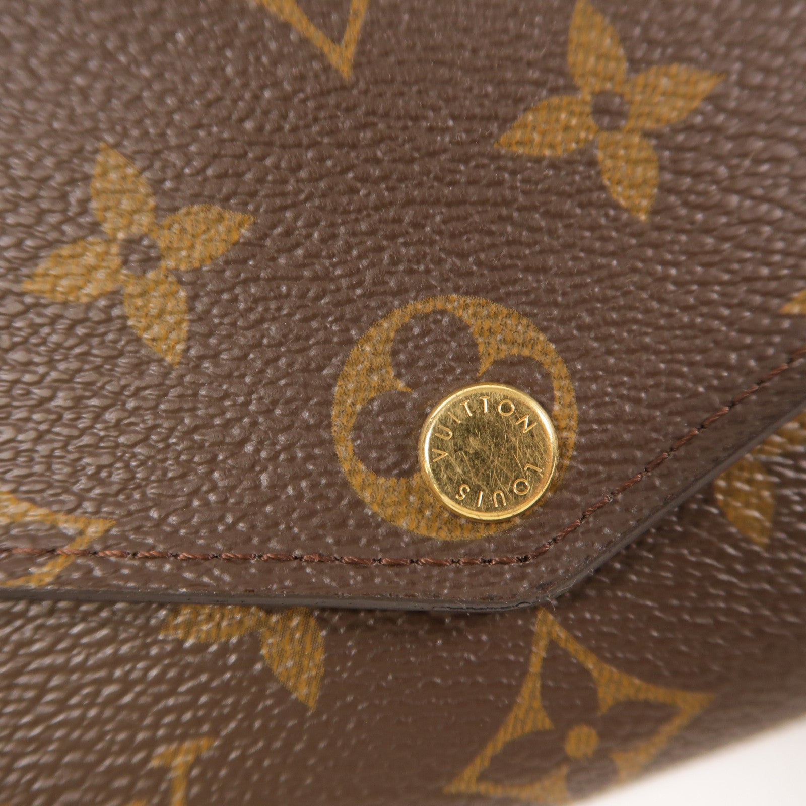 LOUIS VUITTON Monogram Long Wallet金扣長錢包