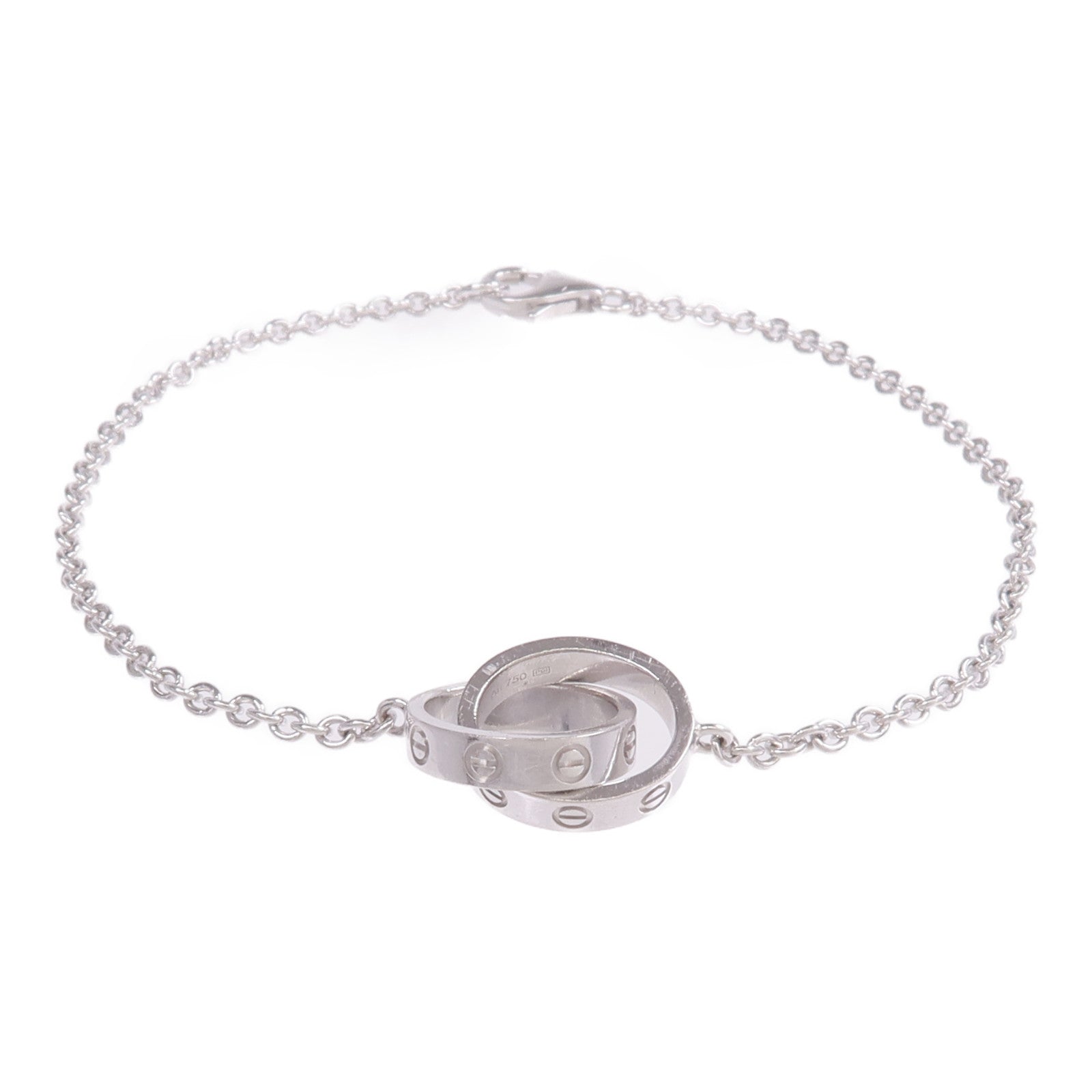 CARTIER 18K白金Love Bracelet手鏈
