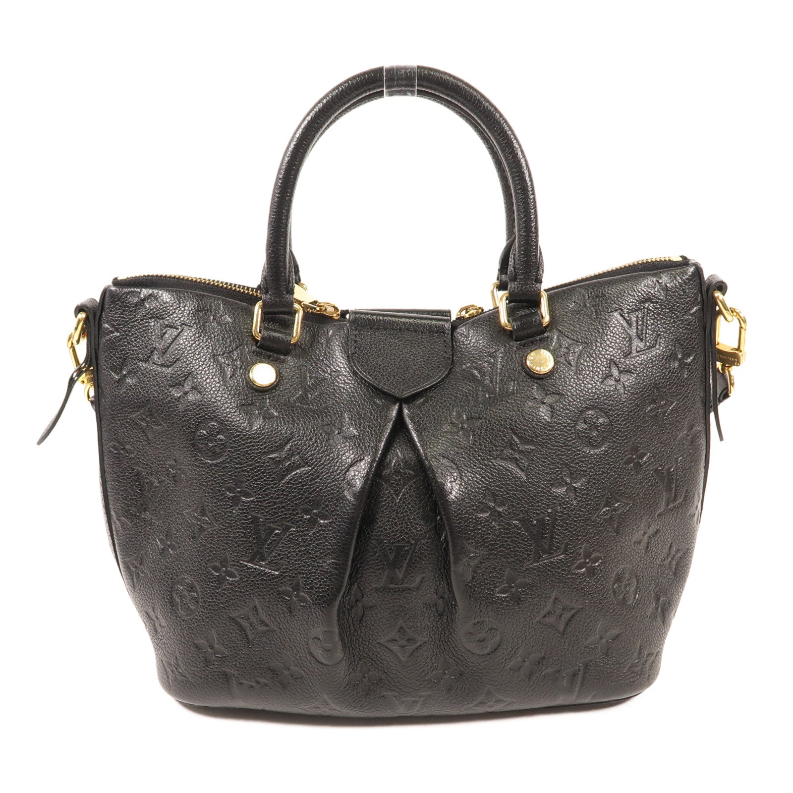 LOUIS VUITTON Monogram Empreinte Mazarine MM金扣手挽肩背兩用袋