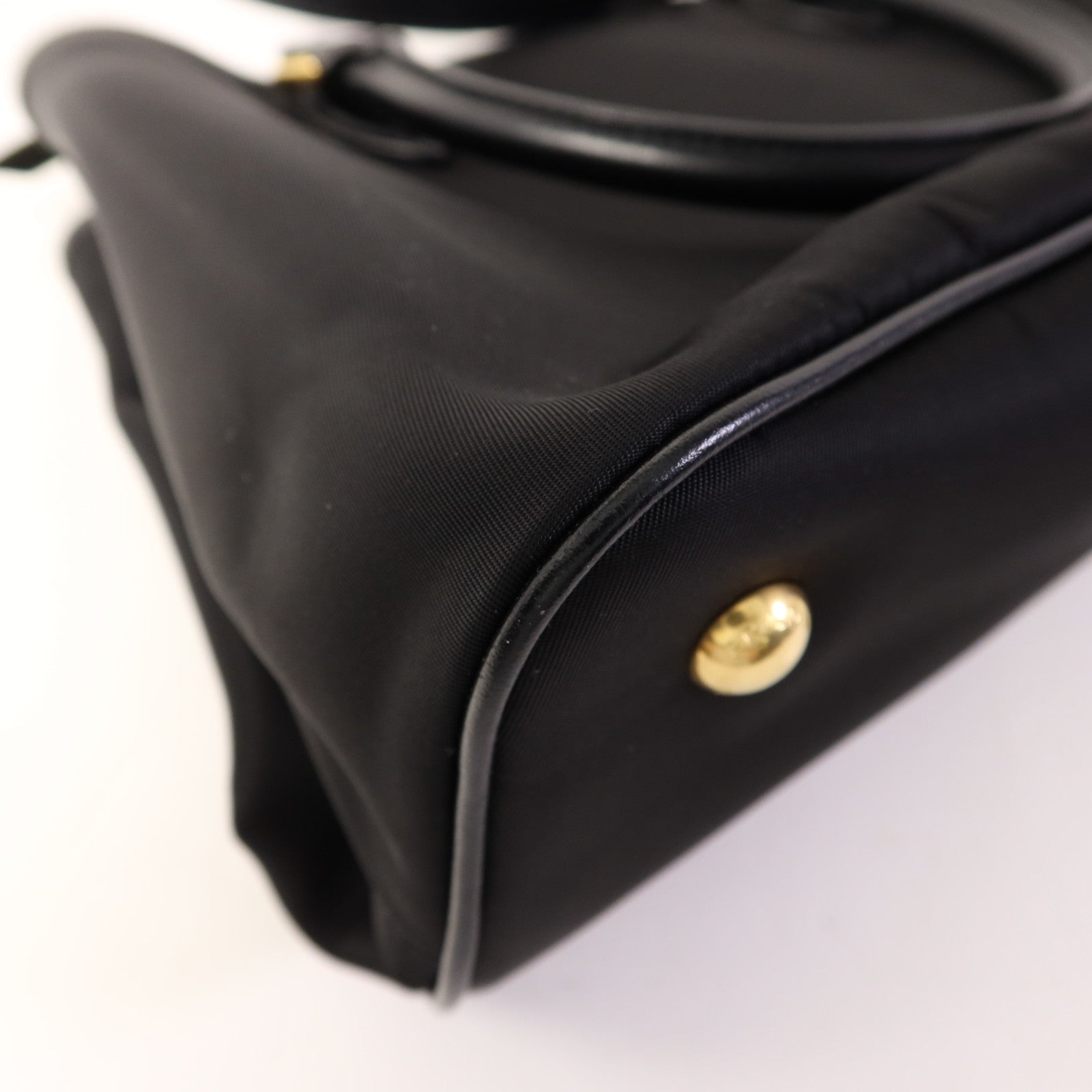 PRADA 尼龍2 Way Shoulder Bag金扣手挽肩背兩用袋
