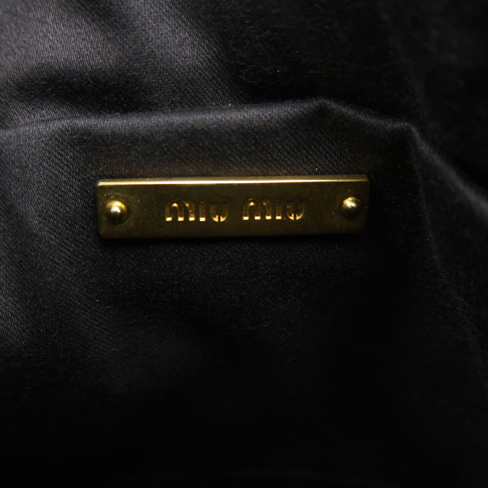 Miu Miu 牛皮皮革Shoulder Bag金扣肩背袋灰色
