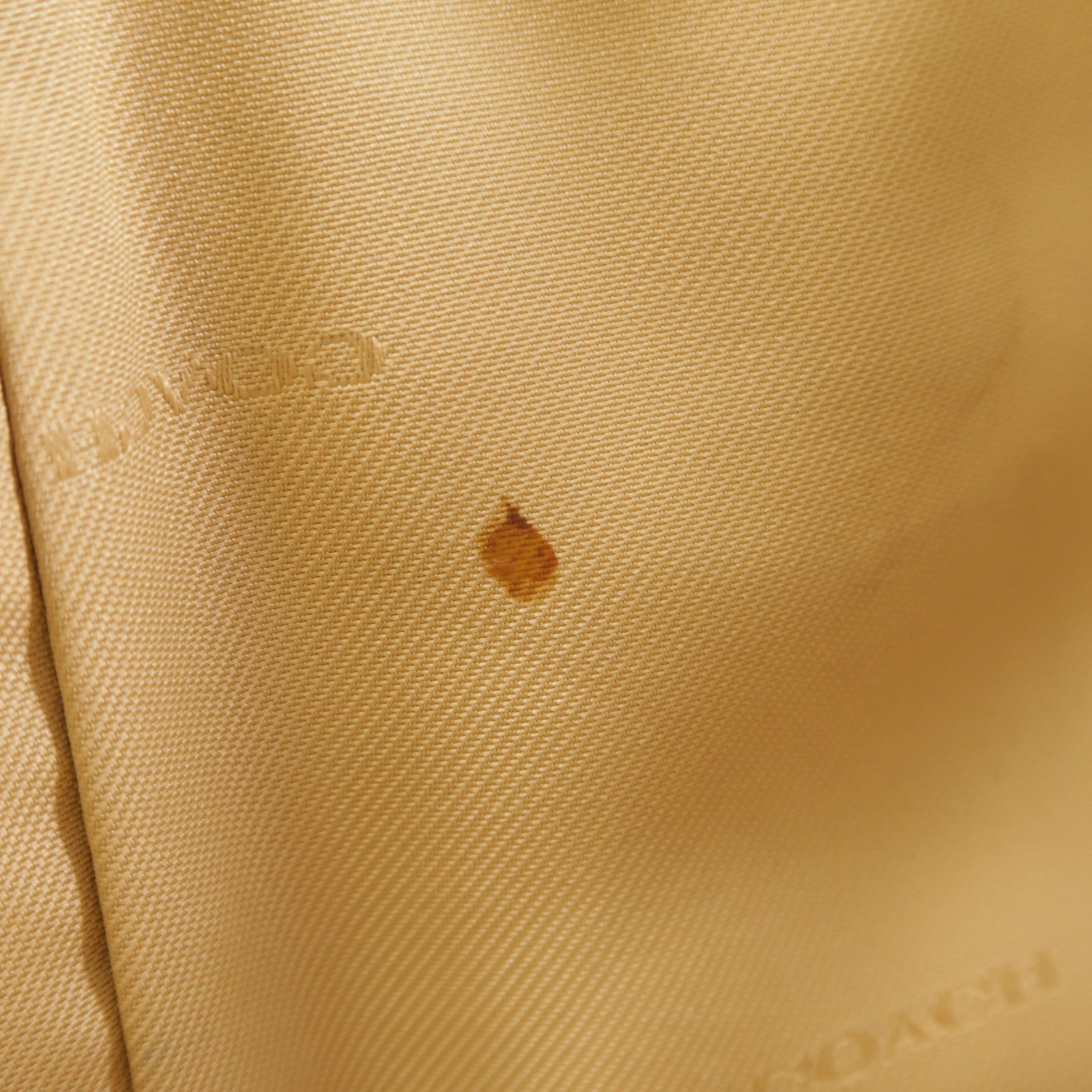 COACH 牛皮皮革Shoulder Bag金扣手挽肩背兩用袋米色