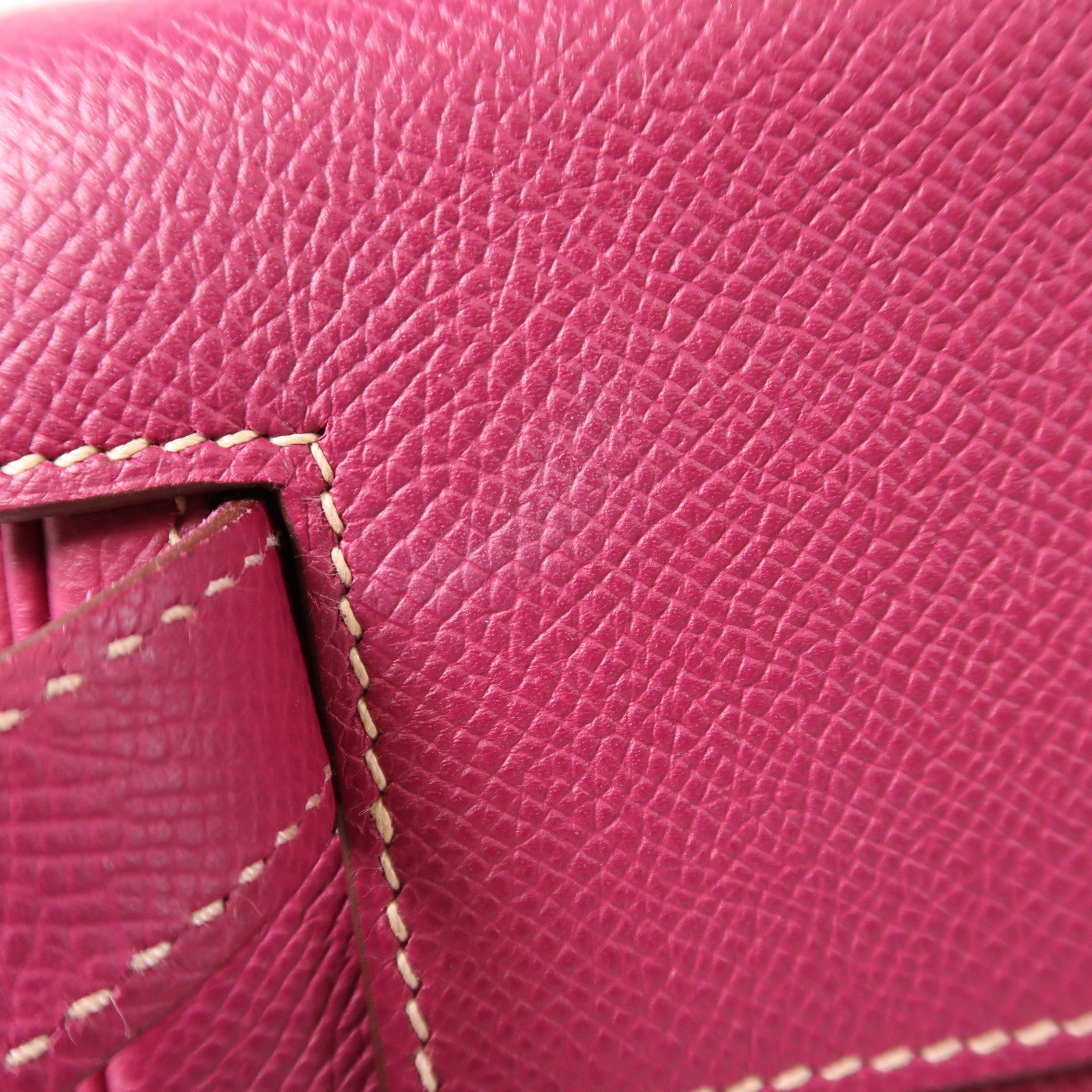 HERMES Epsom皮革Kelly 32銀扣手挽肩背兩用袋Tosca