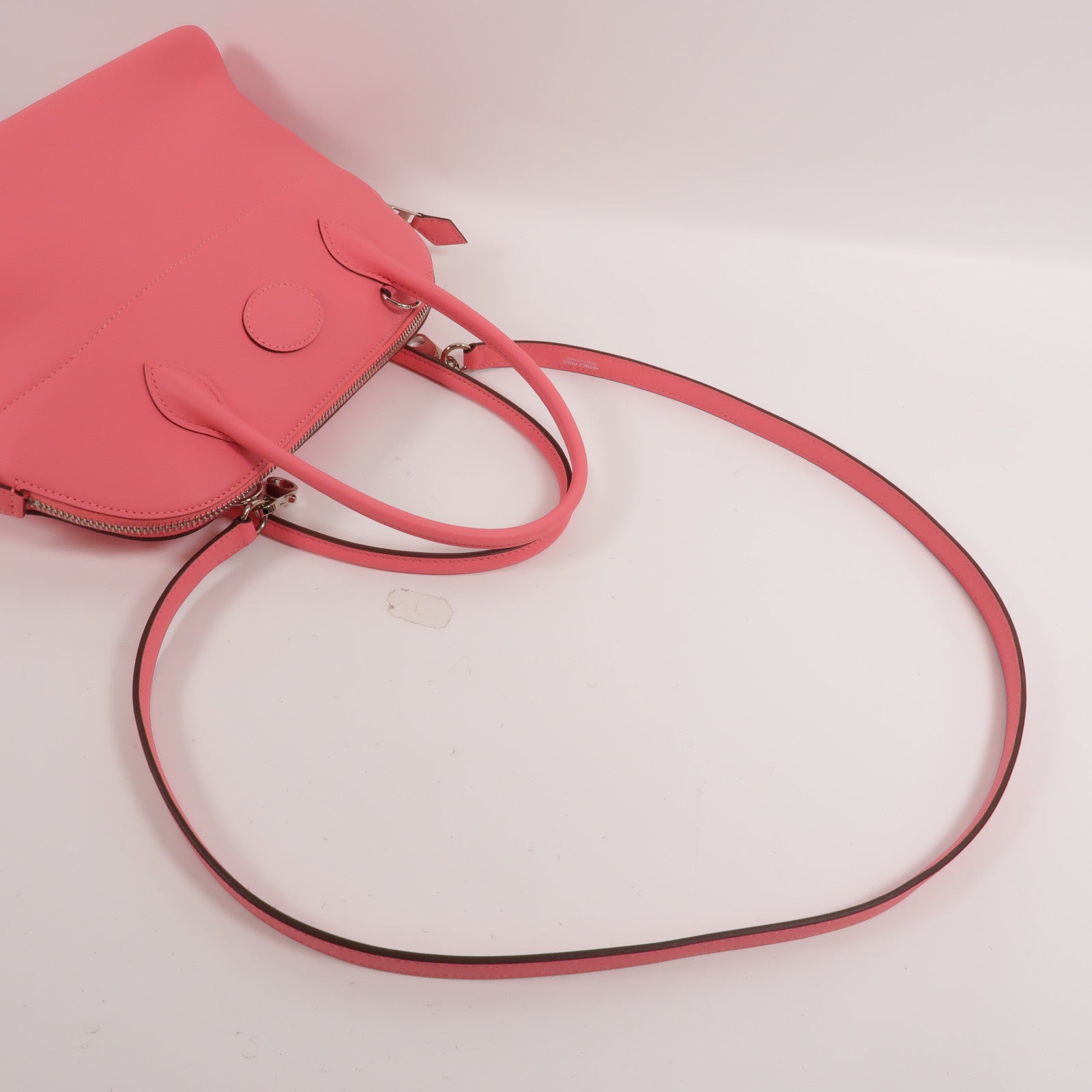 HERMES Swift皮革Bolide 27手挽肩背兩用袋Rose Azalee
