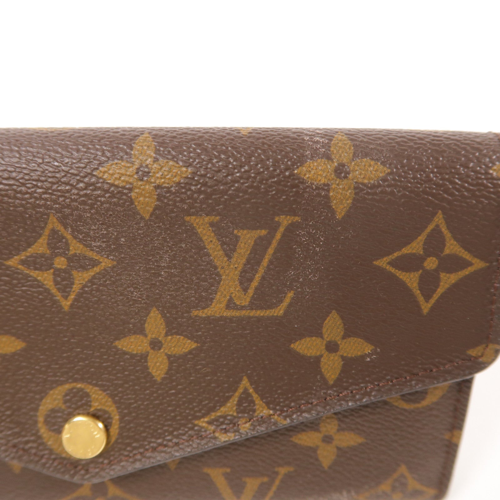 LOUIS VUITTON Monogram Long Wallet金扣長錢包
