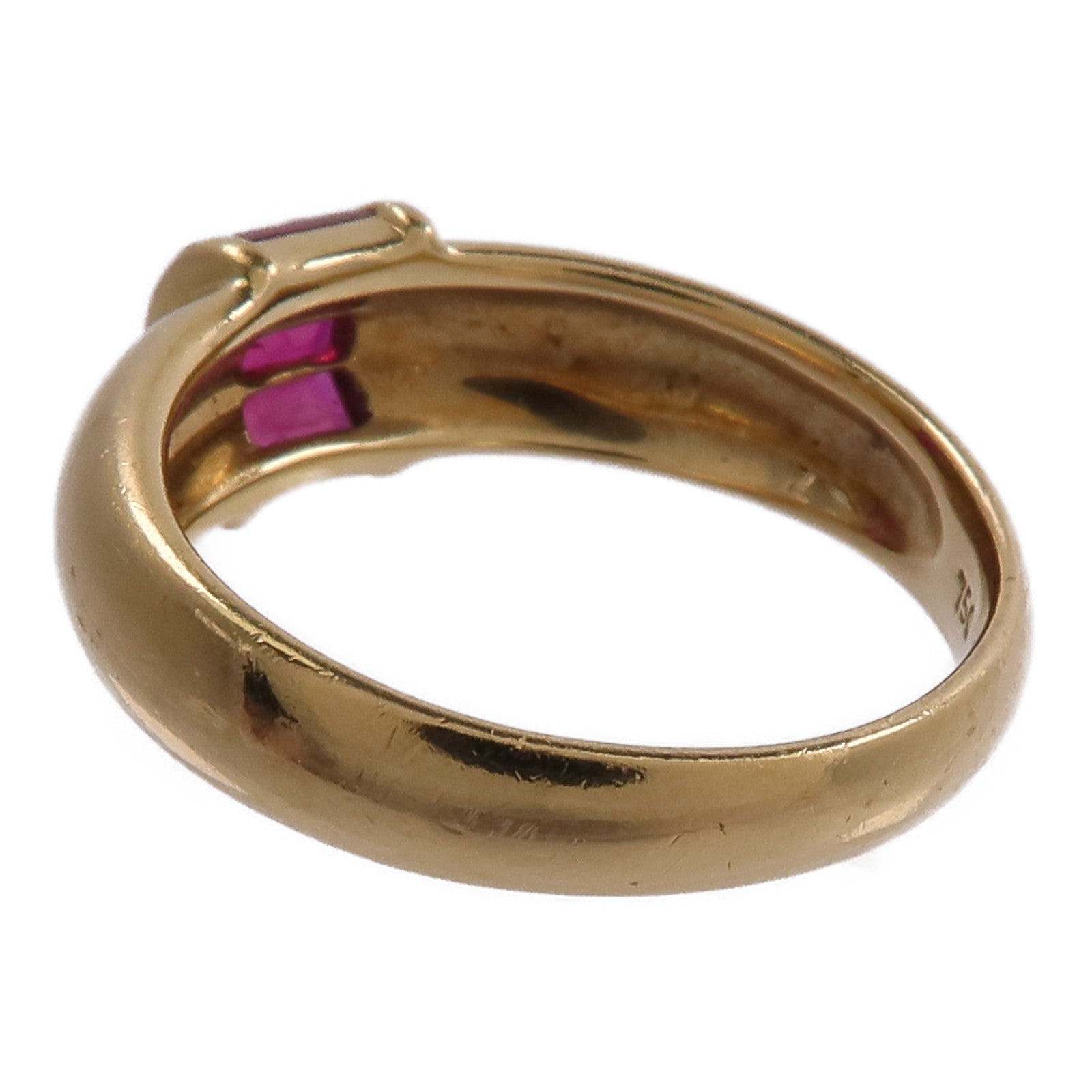 TIFFANY＆CO 18K黃金Ruby Ring紅寶石戒指