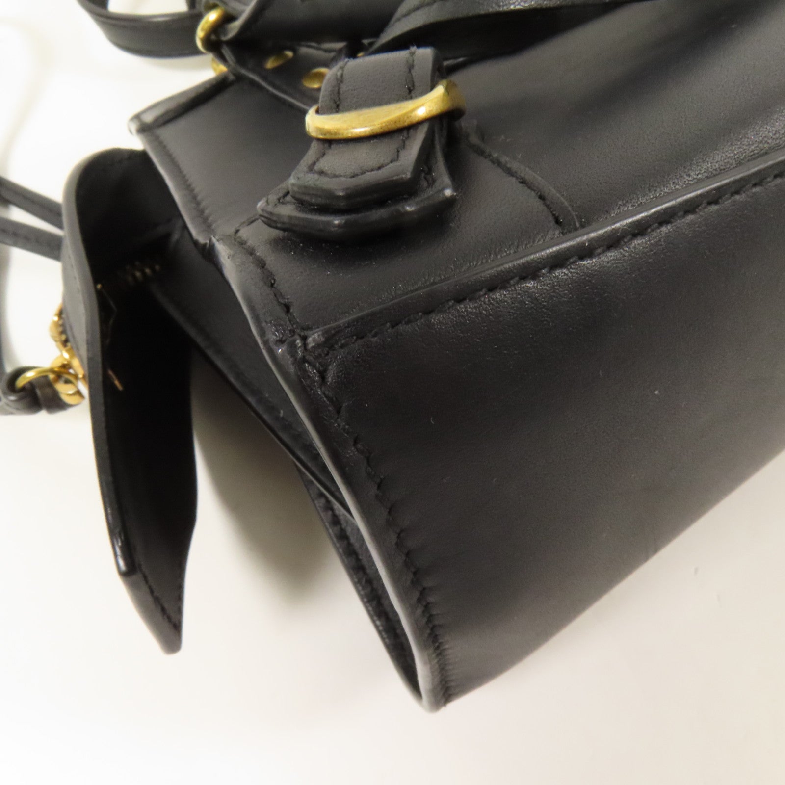 BALENCIAGA 牛皮皮革Mini Neo Classic City金扣手挽肩背兩用袋