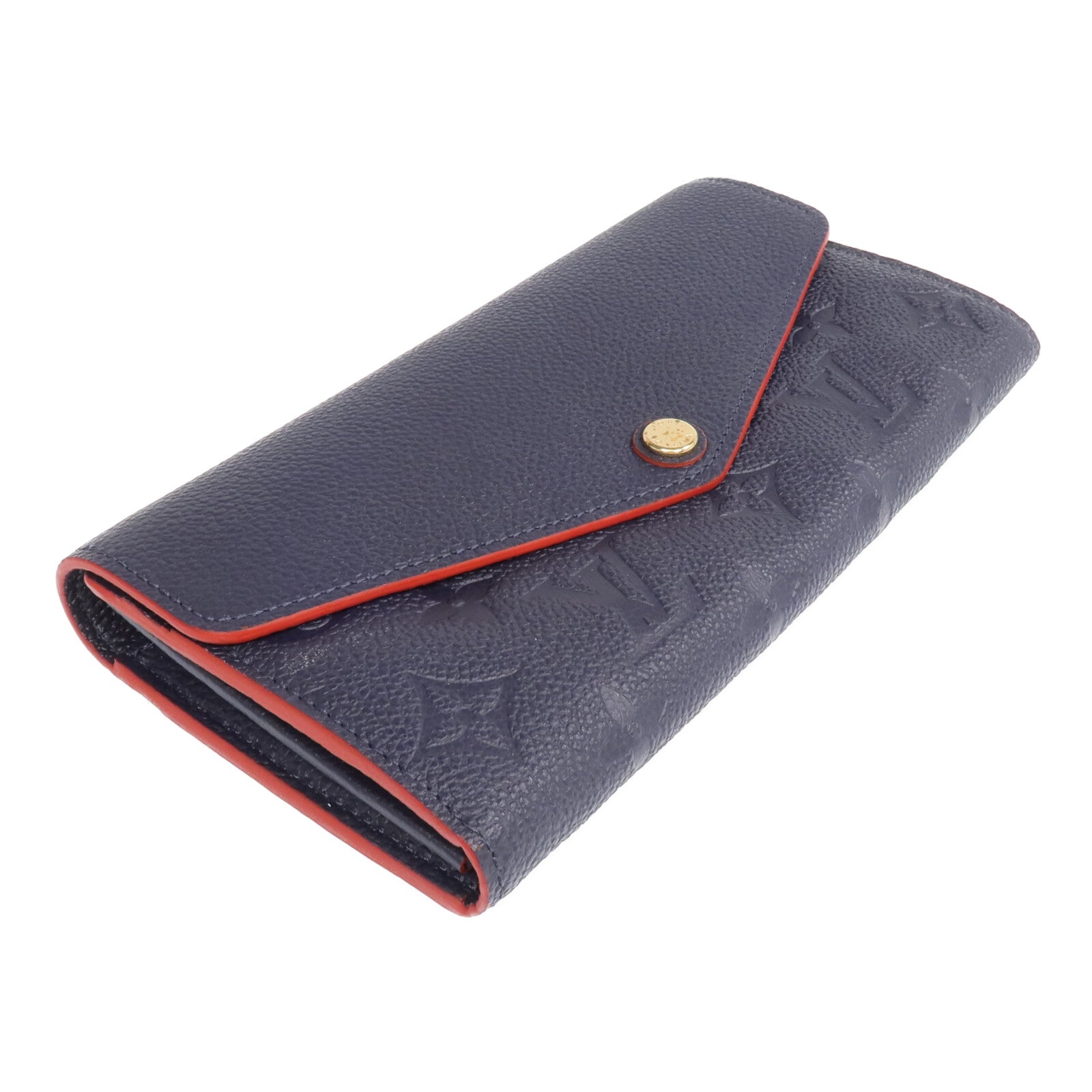 LOUIS VUITTON Monogram Empreinte Sarah金扣長錢包