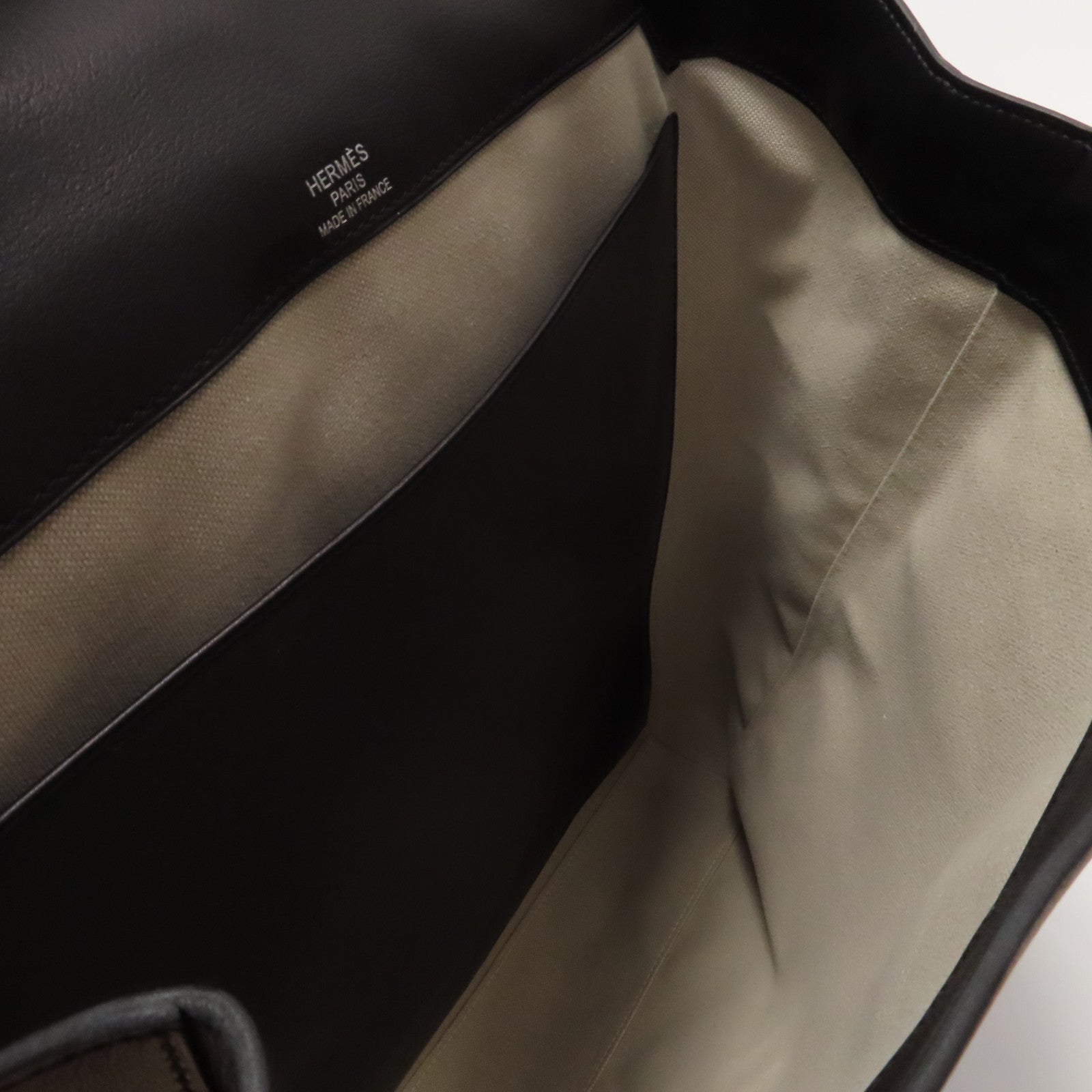 HERMES Evergrain皮革Flash Backpack銀扣背包黑色