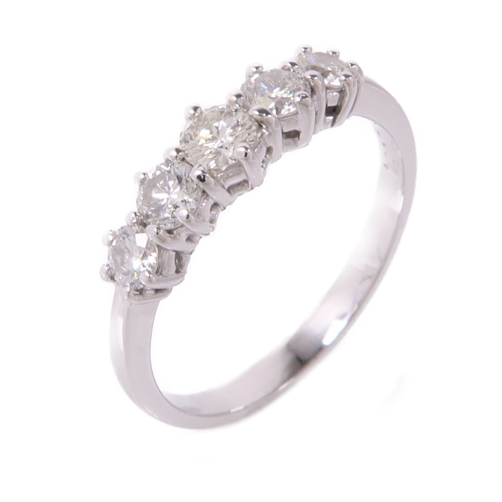 JEWELRY Diamond Ring 18K White Gold US#5.75