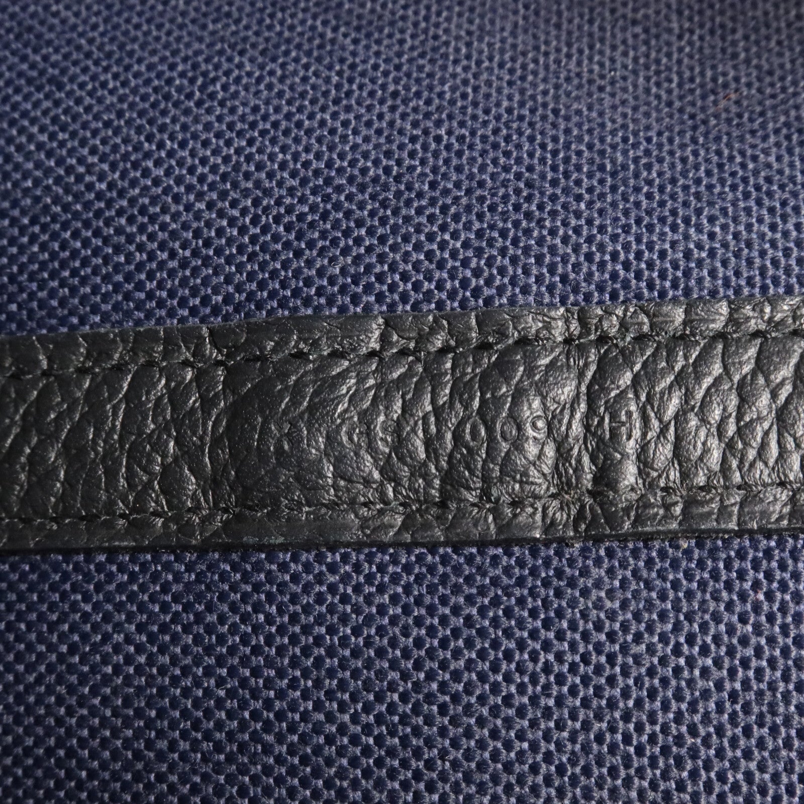 HERMES 帆布Garden Party Pocket 36手挽袋Bleu Nuit/Noir