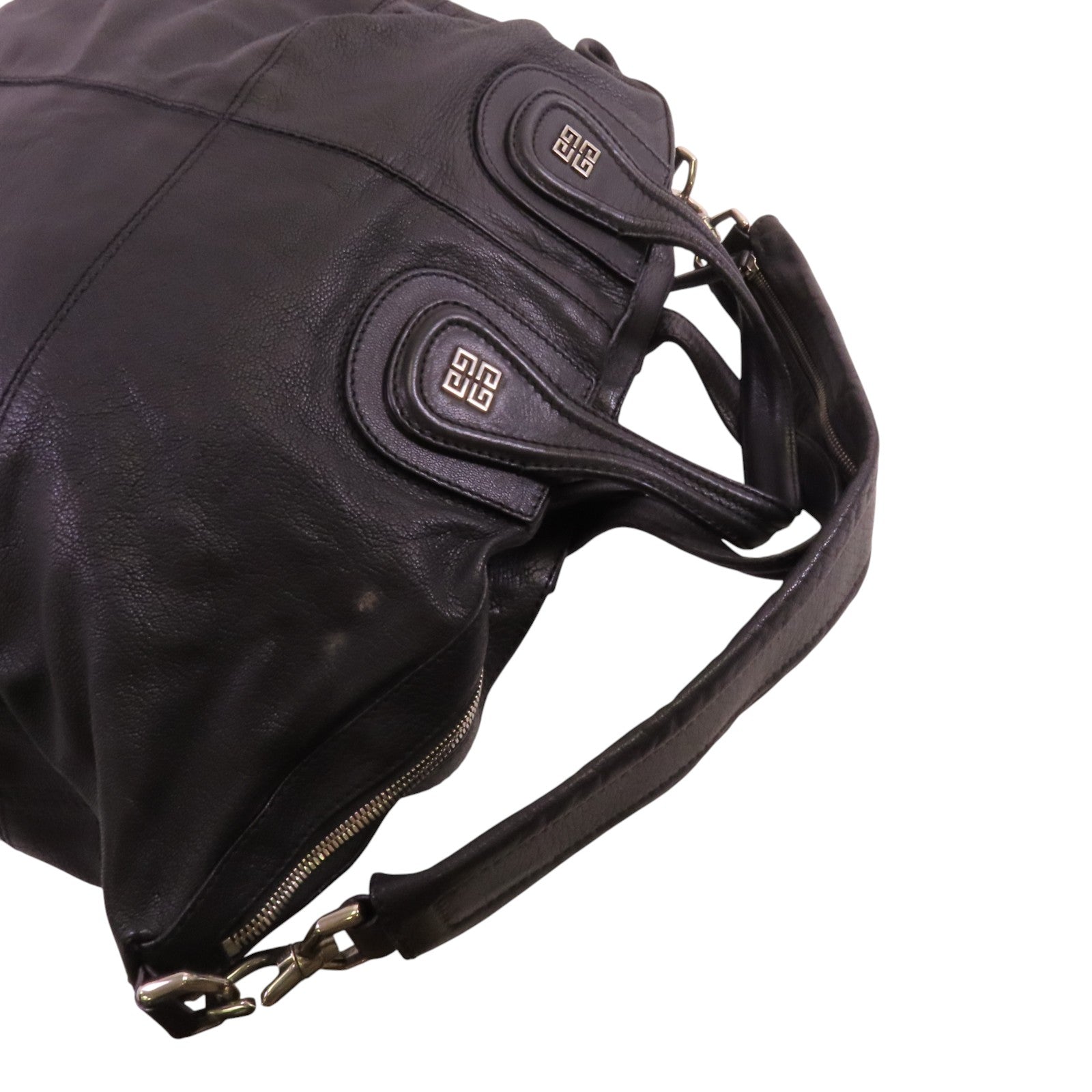 GIVENCHY 牛皮皮革Nightingale金扣手挽肩背兩用袋