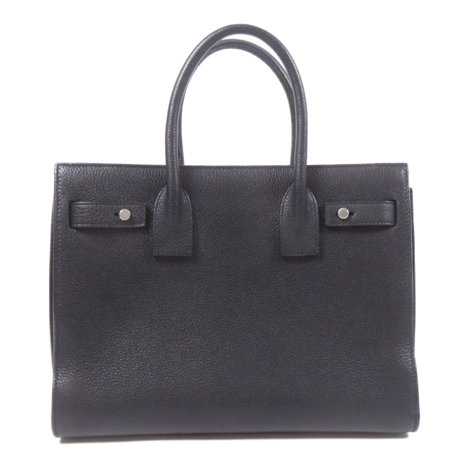 SAINT LAURENT 牛皮皮革Sac De Jour Souple銀扣手挽肩背兩用袋