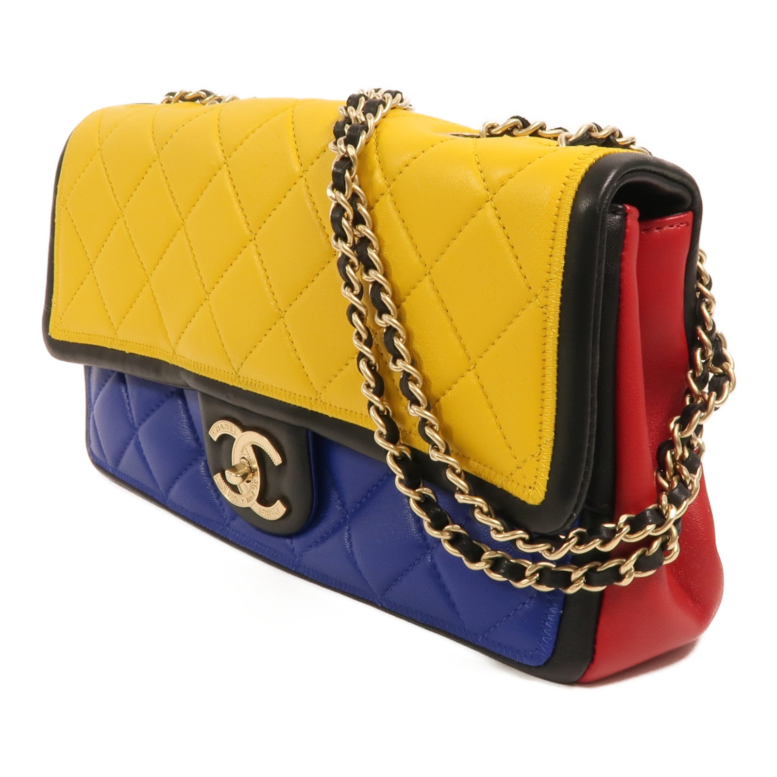 CHANEL 羊皮皮革Chain Shoulder鏈帶肩背袋