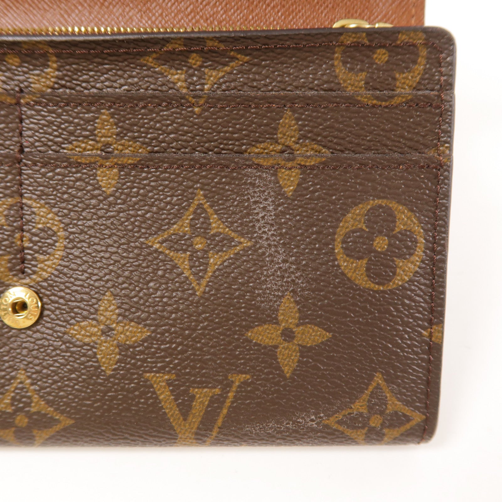 LOUIS VUITTON Monogram Long Wallet金扣長錢包