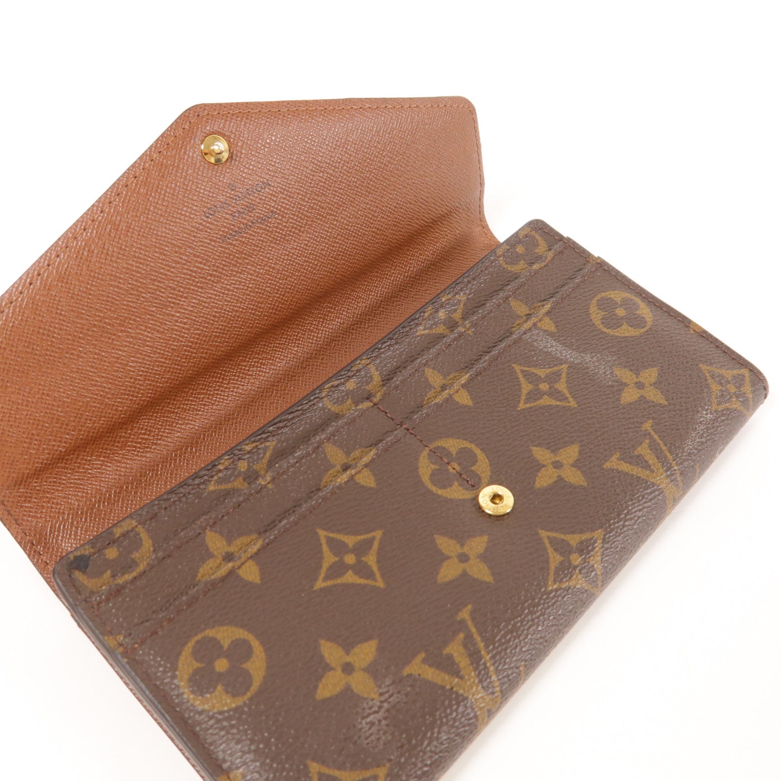 LOUIS VUITTON Monogram Long Wallet金扣長錢包