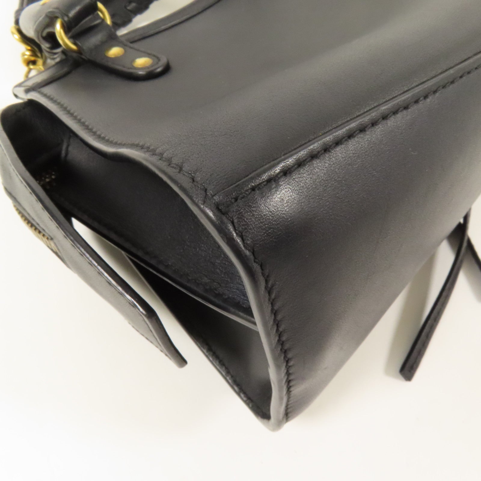 BALENCIAGA 牛皮皮革Mini Neo Classic City金扣手挽肩背兩用袋