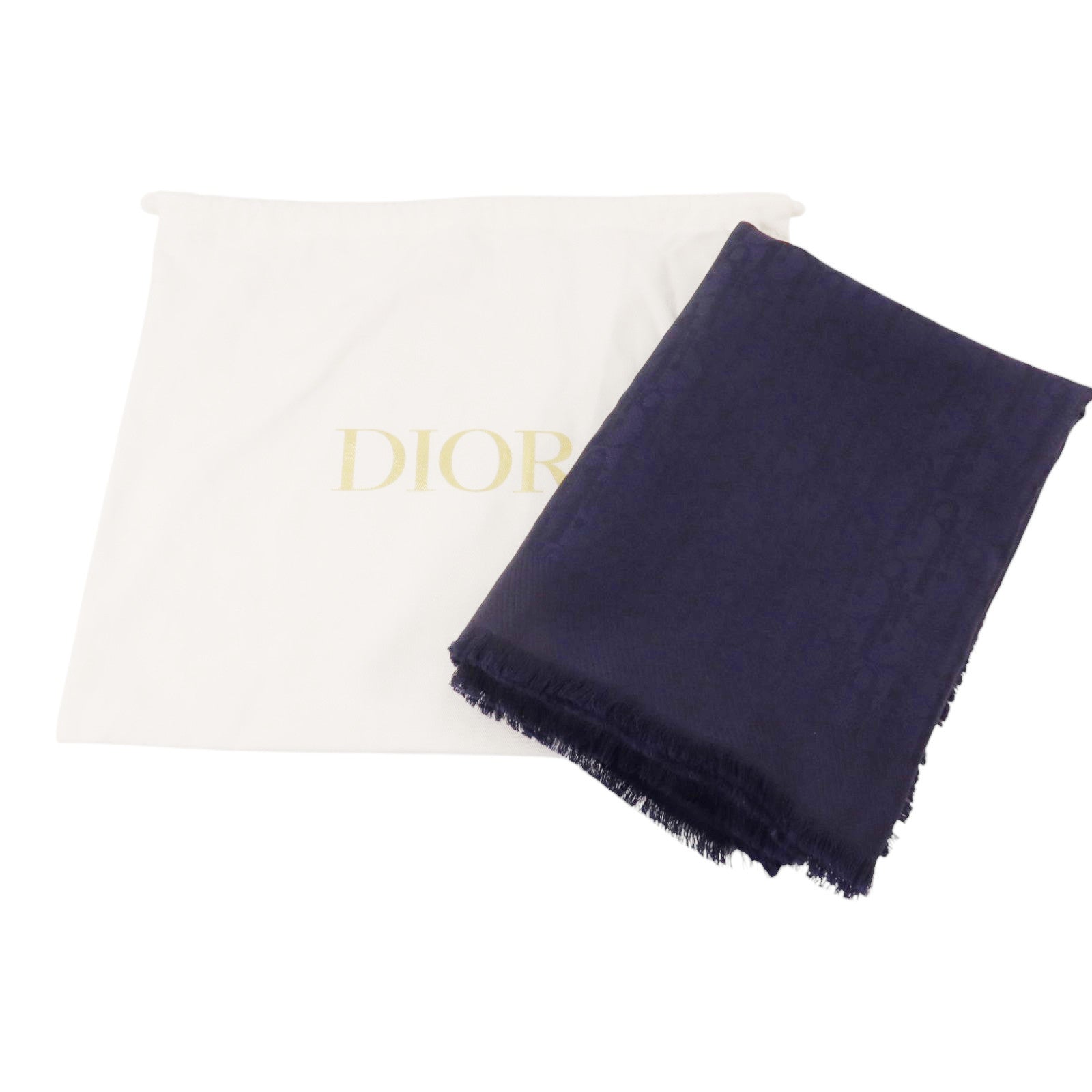 Dior 羊毛/絲質Oblique Stole 71x194cm絲巾