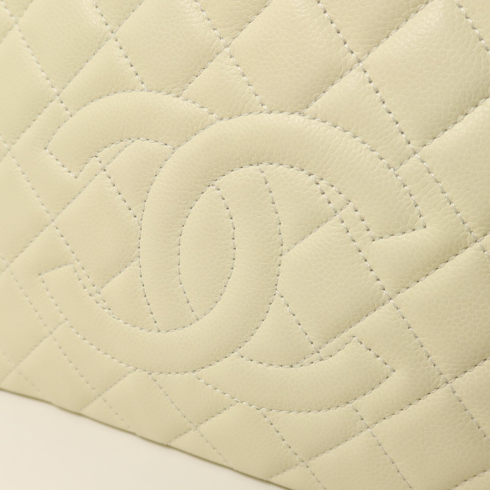 CHANEL 牛皮皮革PST Petite Shopping Tote Bag銀扣鏈帶手挽袋