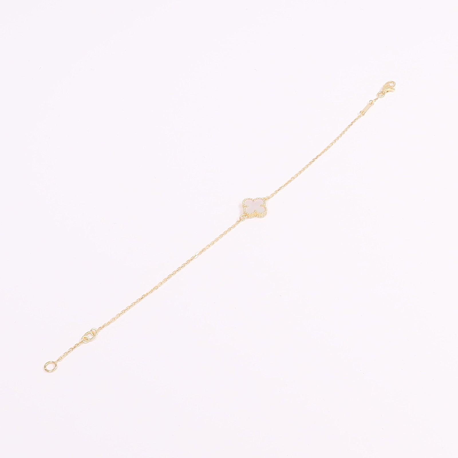 Van Cleef & Arpels 18K黃金Sweet Alhambra Bracelet珍珠母貝手鏈