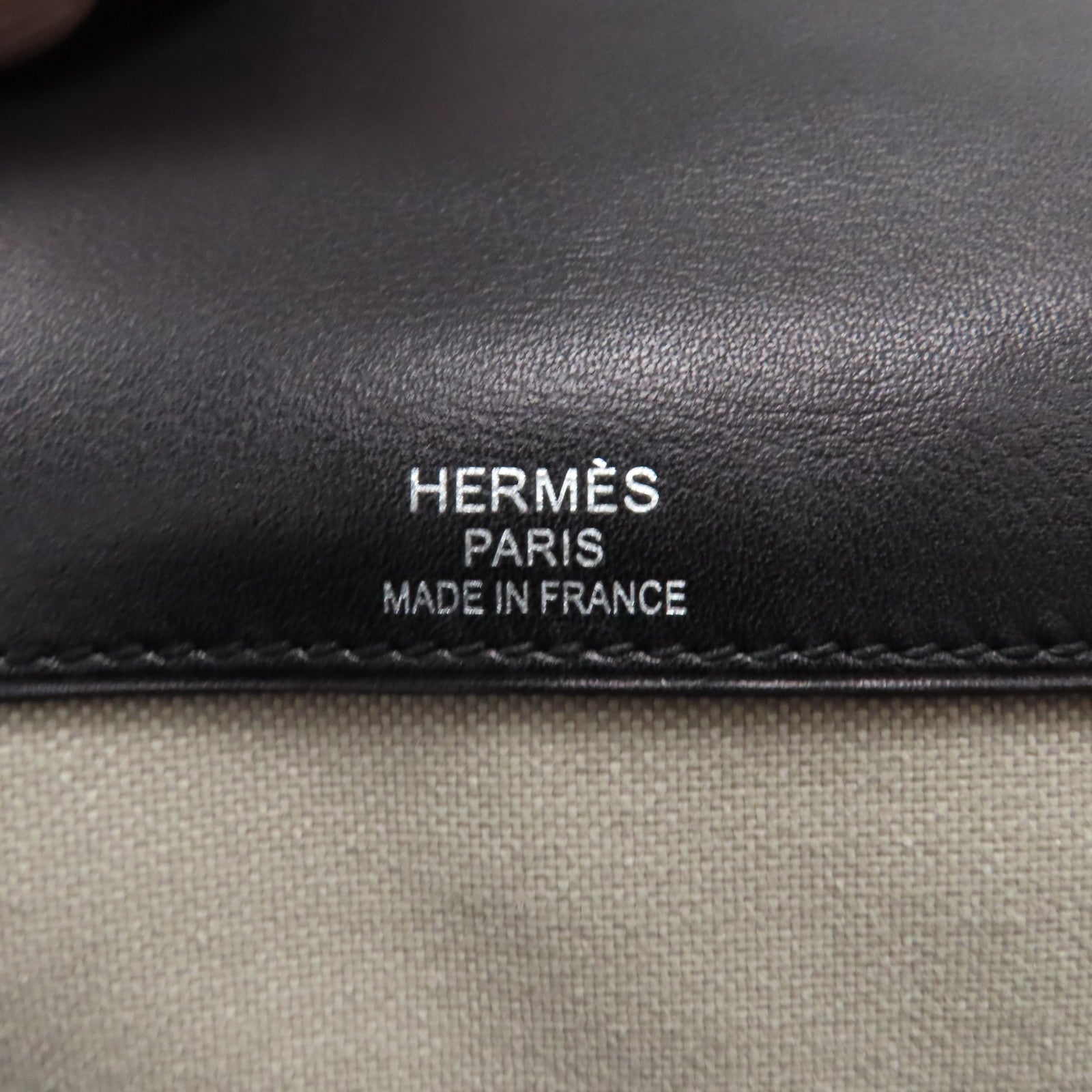 HERMES Evergrain皮革Flash Backpack銀扣背包黑色