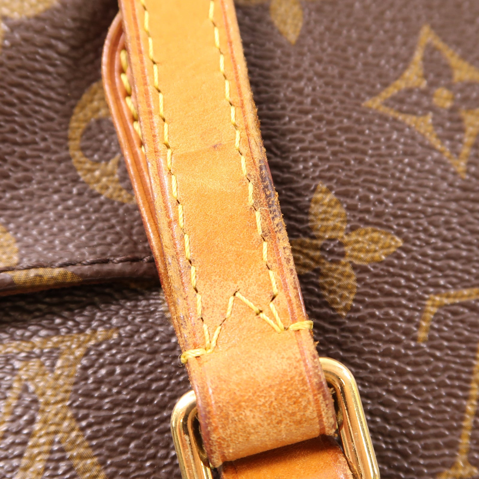 LOUIS VUITTON Monogram Totally MM金扣肩背袋棕色