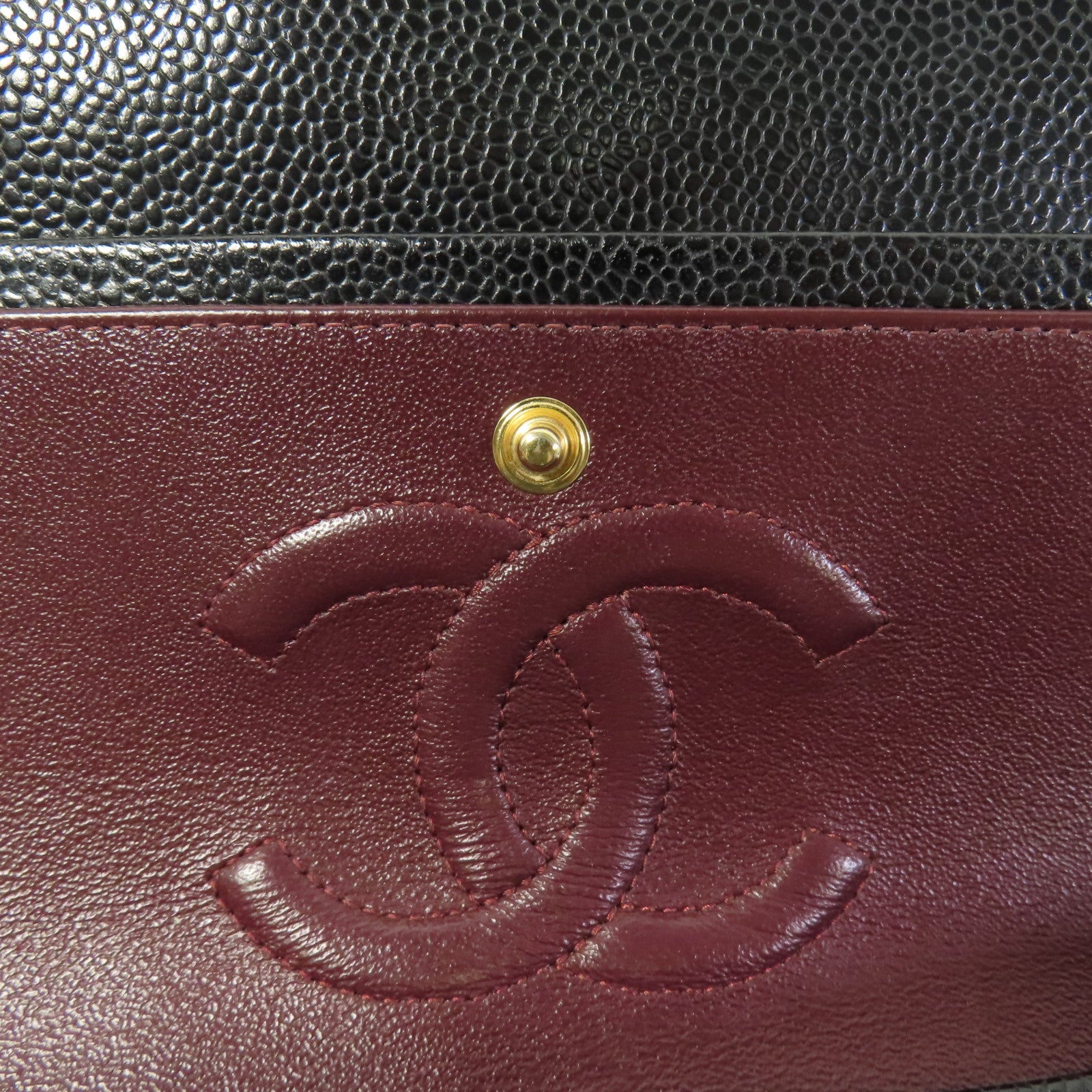 CHANEL CC GHW Classic 25 Chain Shoulder Bag Calfskin Leather Black
