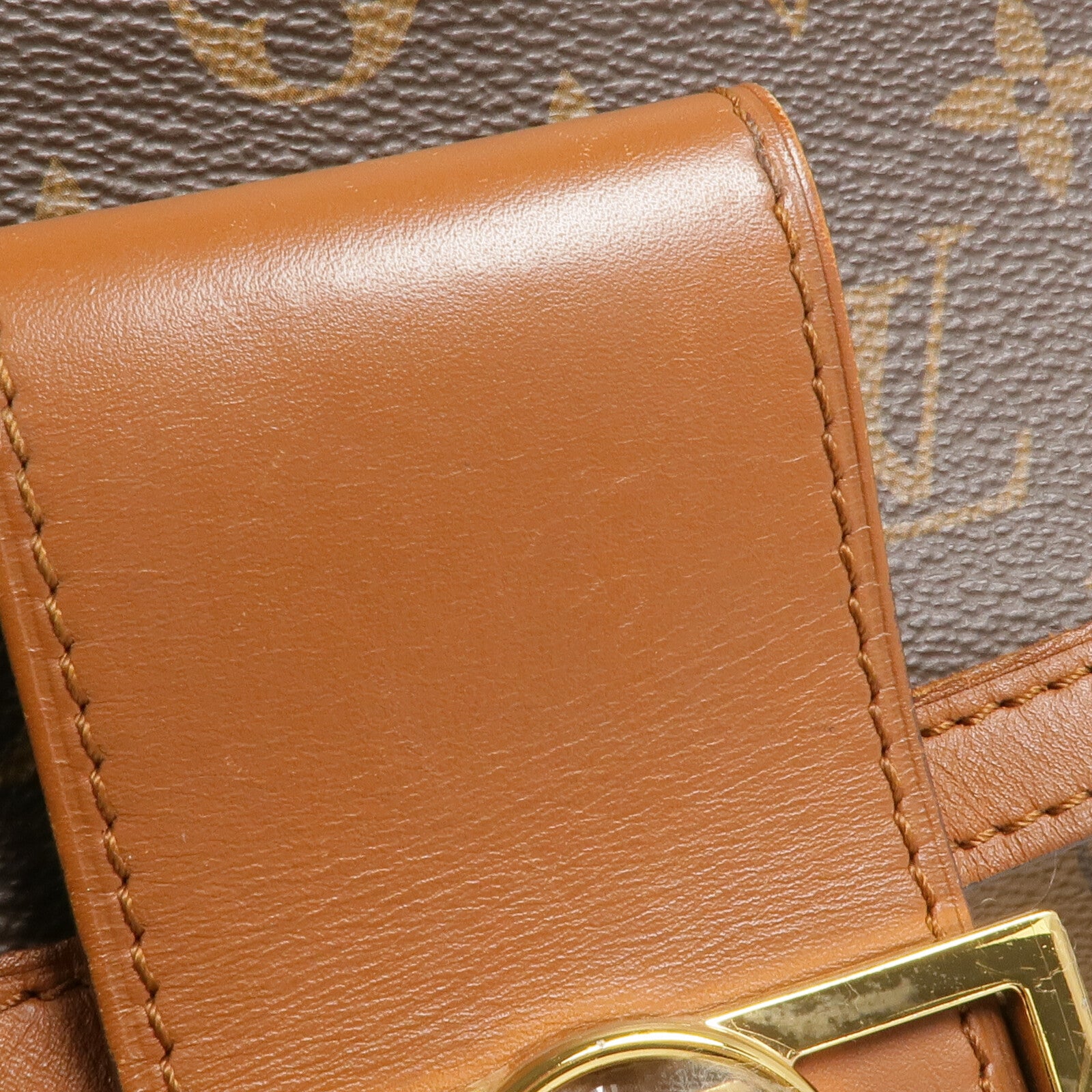 LOUIS VUITTON Monogram Reverse Dauphine MM金扣肩背袋