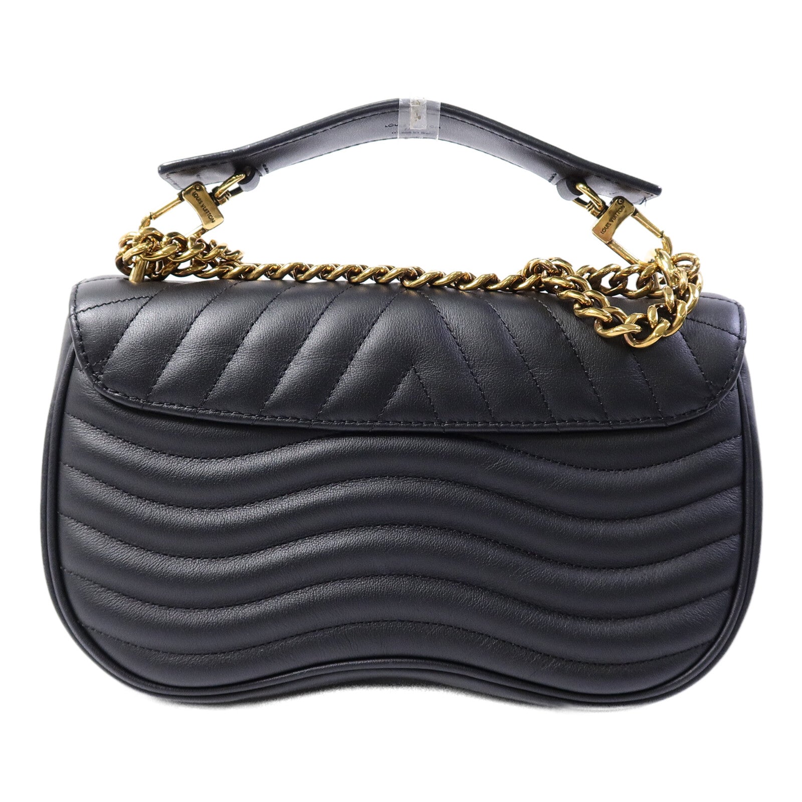 LOUIS VUITTON 牛皮皮革New Wave PM鏈帶手挽肩背兩用袋