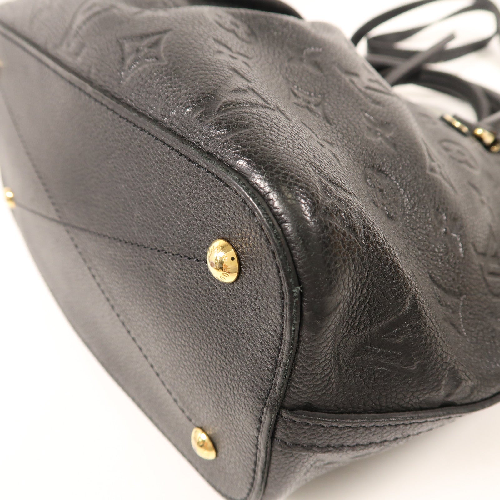 LOUIS VUITTON Monogram Empreinte Mazarine MM金扣手挽肩背兩用袋