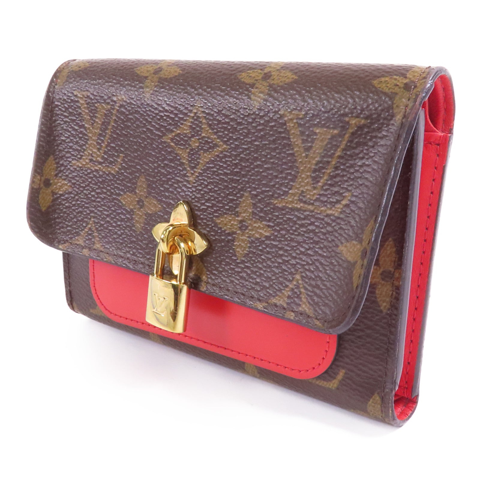 LOUIS VUITTON Monogram Flower金扣錢包