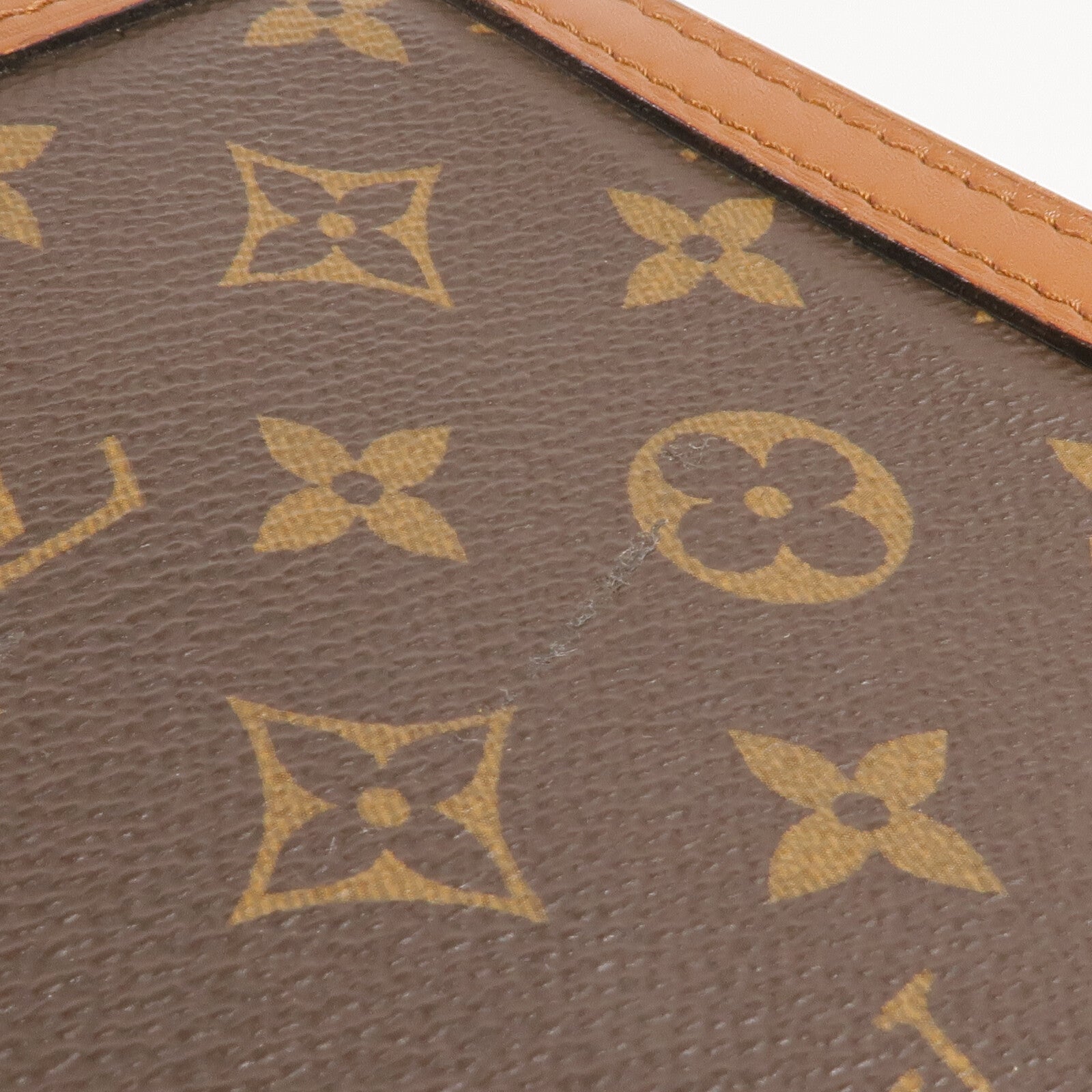 LOUIS VUITTON Monogram Reverse Dauphine MM金扣肩背袋
