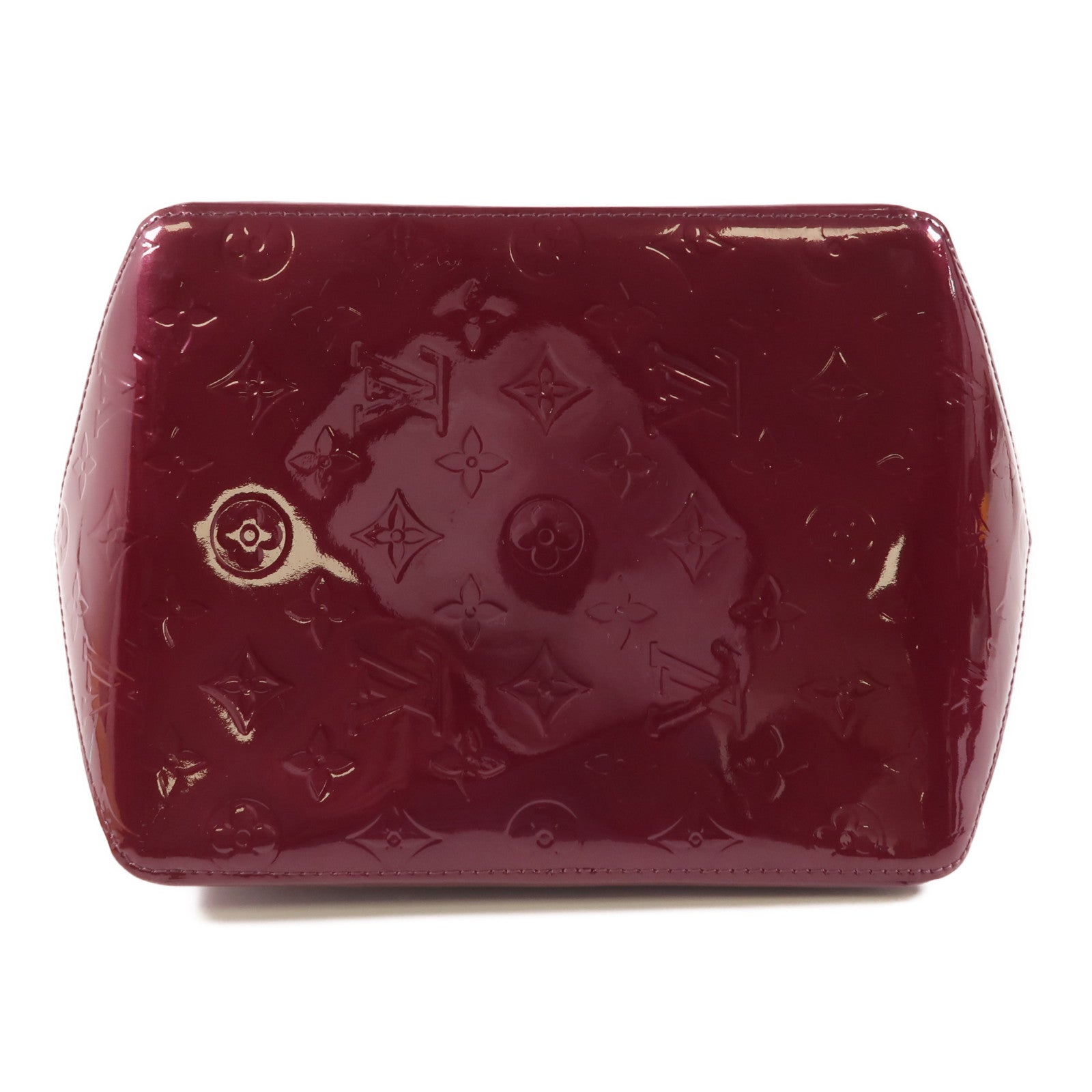 LOUIS VUITTON Vernis Bellevue PM金扣手挽袋