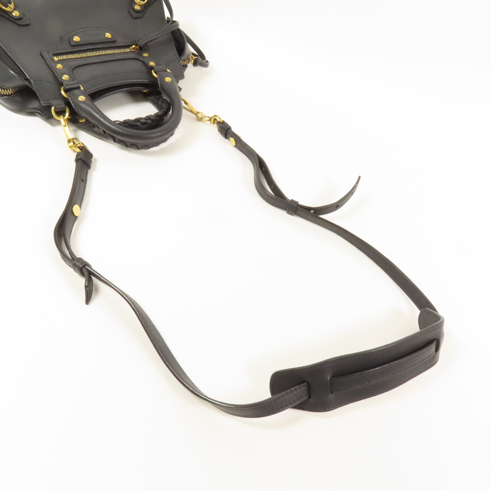 BALENCIAGA 牛皮皮革Mini Neo Classic City金扣手挽肩背兩用袋