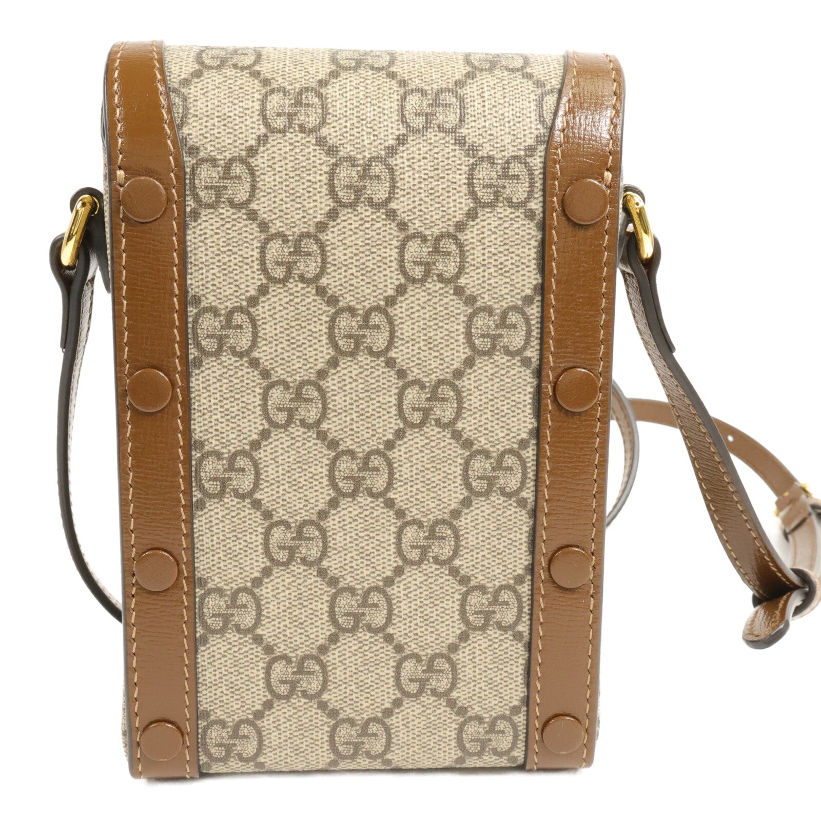 GUCCI 塗層帆布Horsebit 1955肩背袋