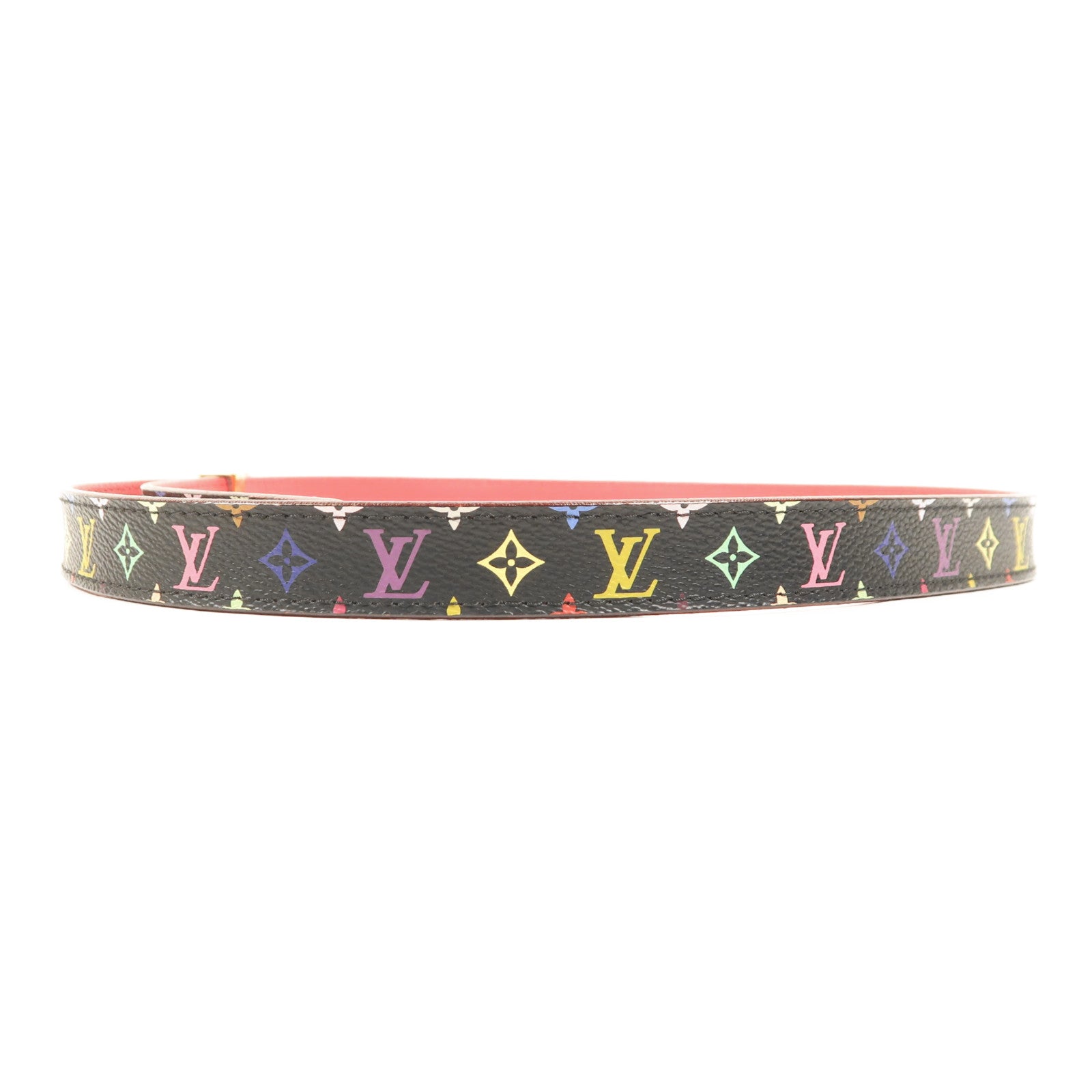 LOUIS VUITTON Monogram Multicolor Initiales Belt金扣皮帶