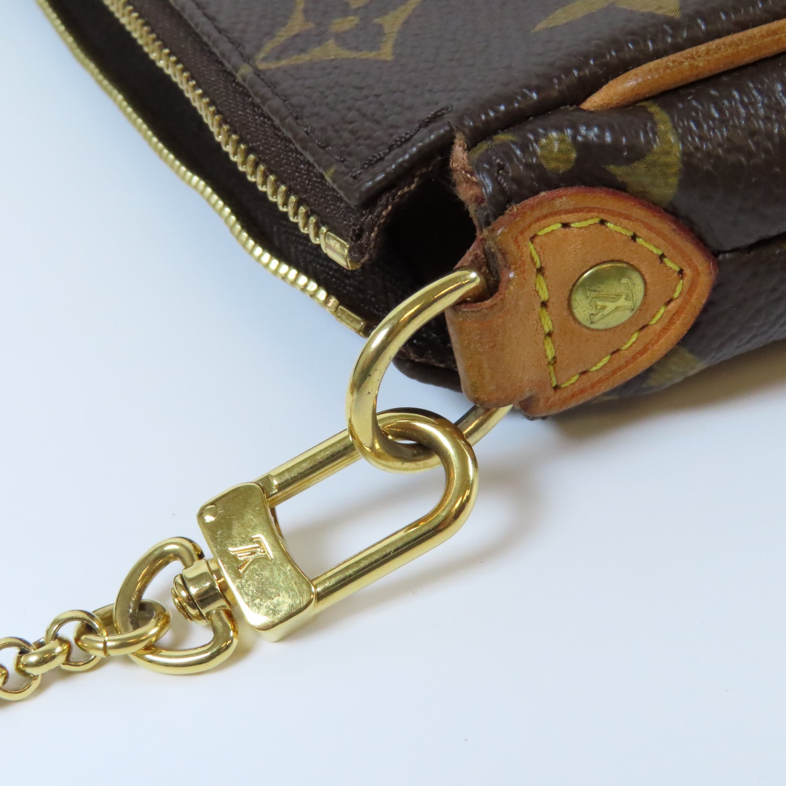 LOUIS VUITTON Monogram Eva金扣手挽肩背兩用袋啡色