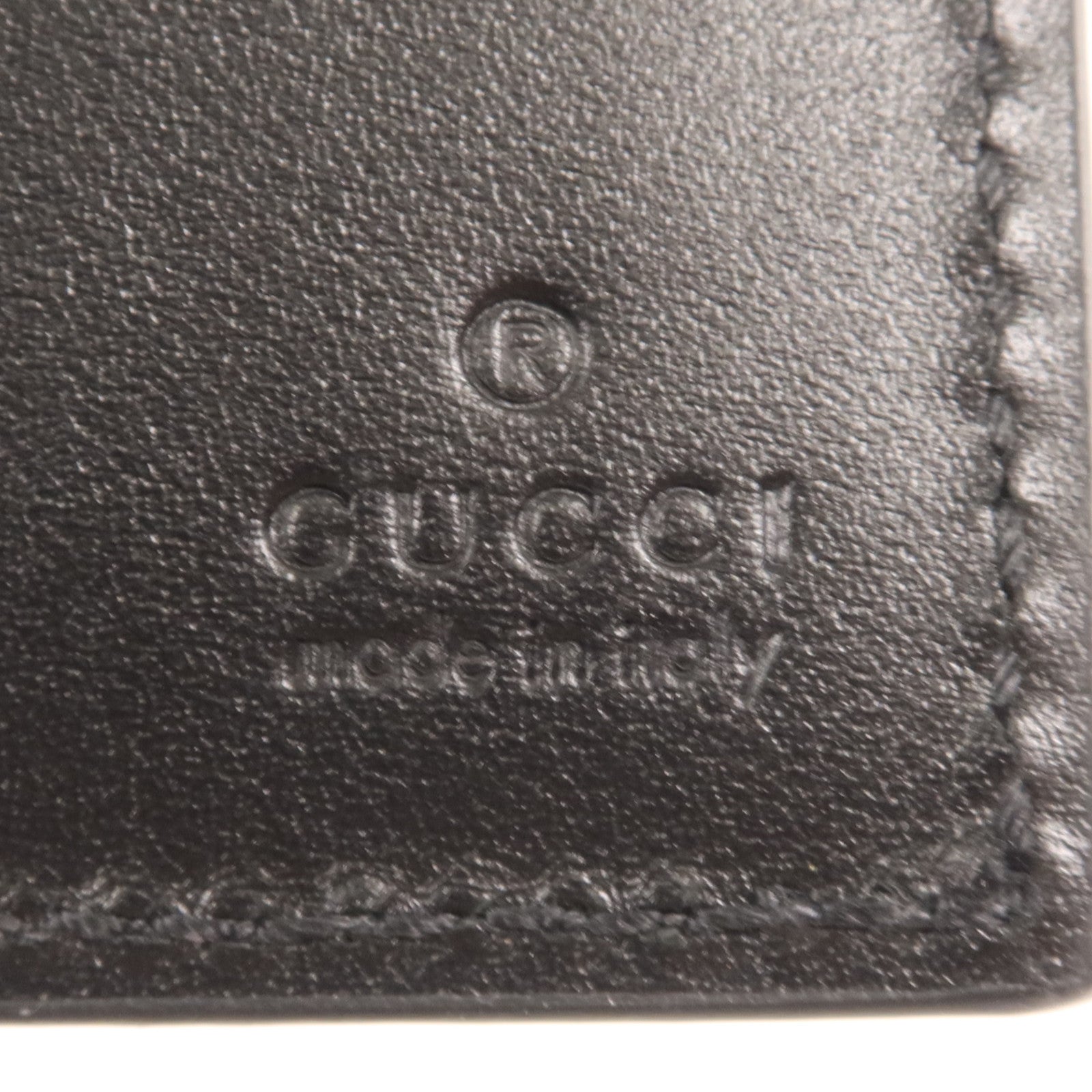 GUCCI 牛皮皮革Wallet銀扣錢包