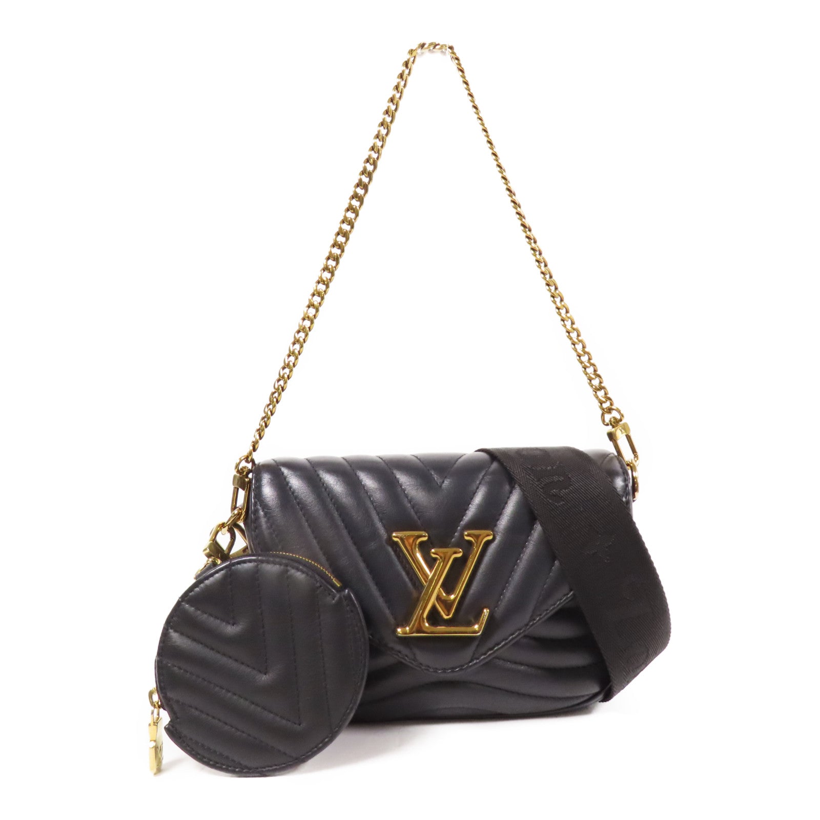 LOUIS VUITTON 牛皮皮革New Wave金扣手挽肩背兩用袋
