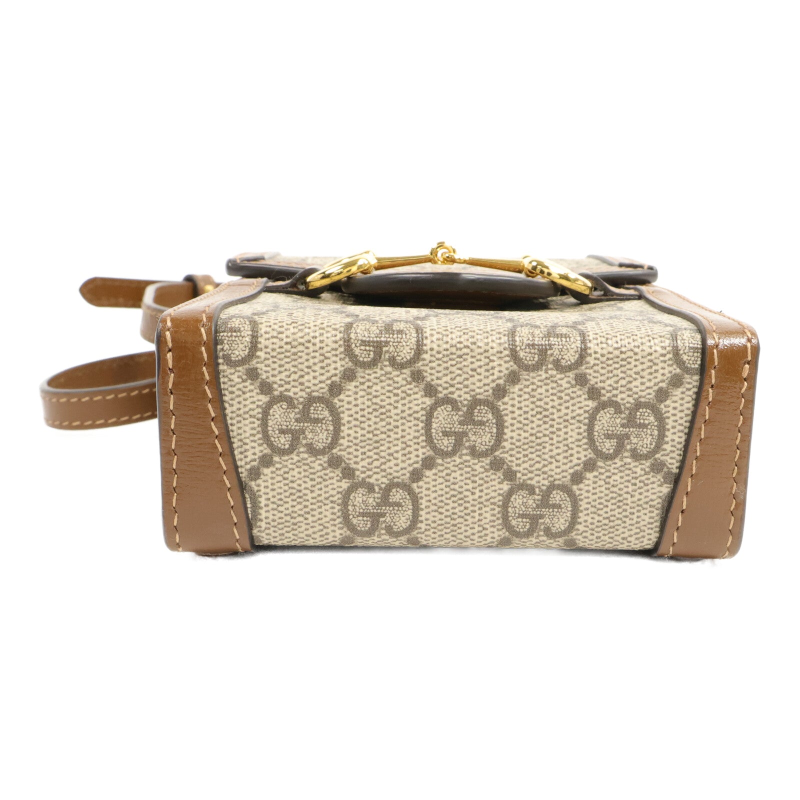 GUCCI 塗層帆布Horsebit 1955肩背袋
