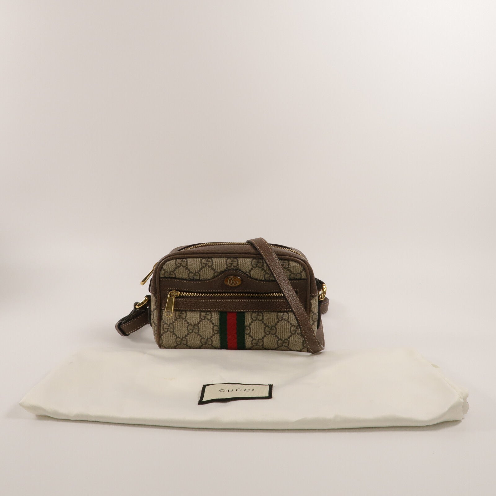 GUCCI 塗層帆布Ophidia Mini肩背袋