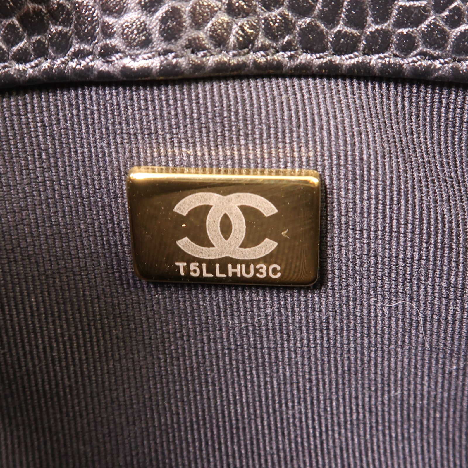CHANEL 牛皮皮革Bowling Bag金扣鏈帶肩背袋