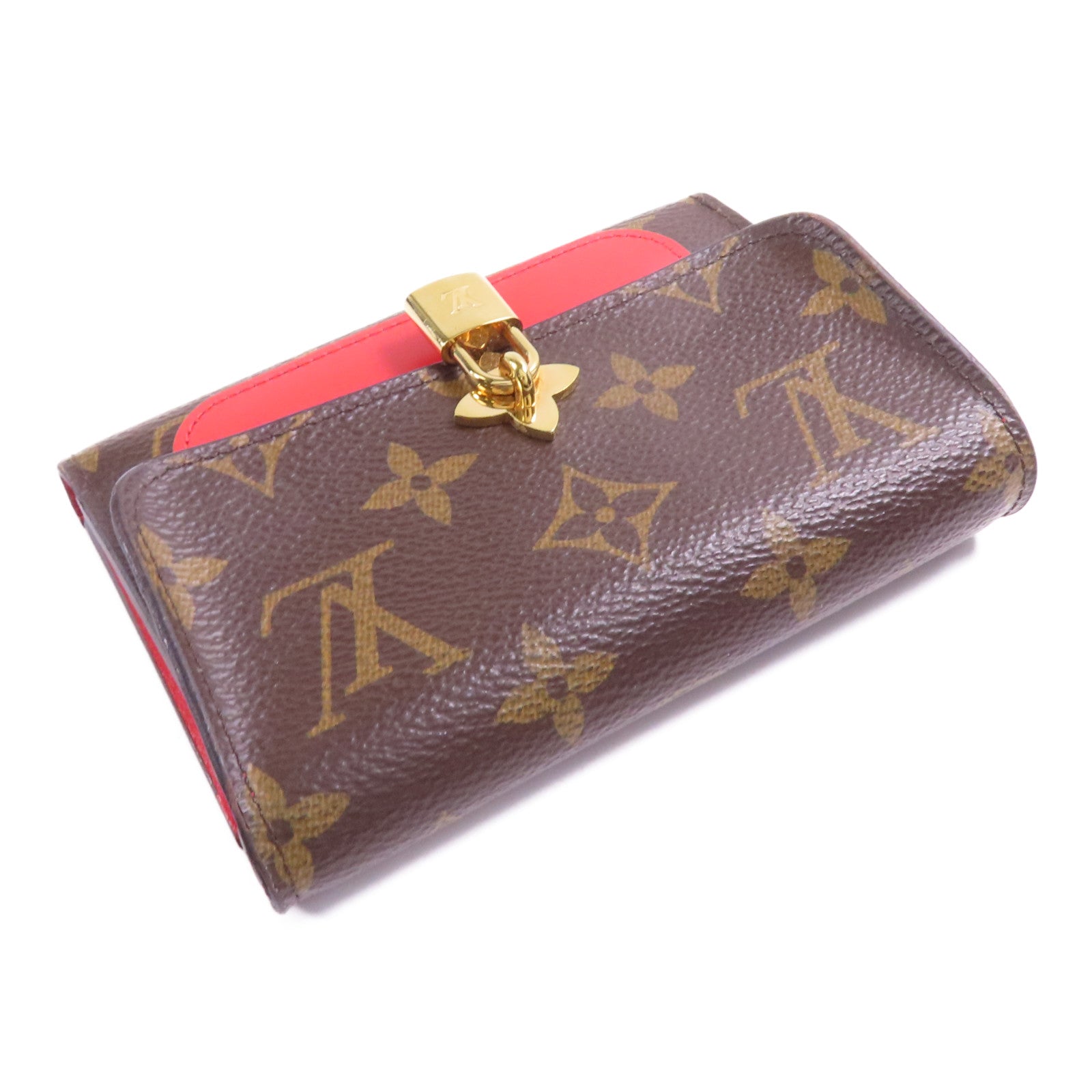 LOUIS VUITTON Monogram Flower金扣錢包