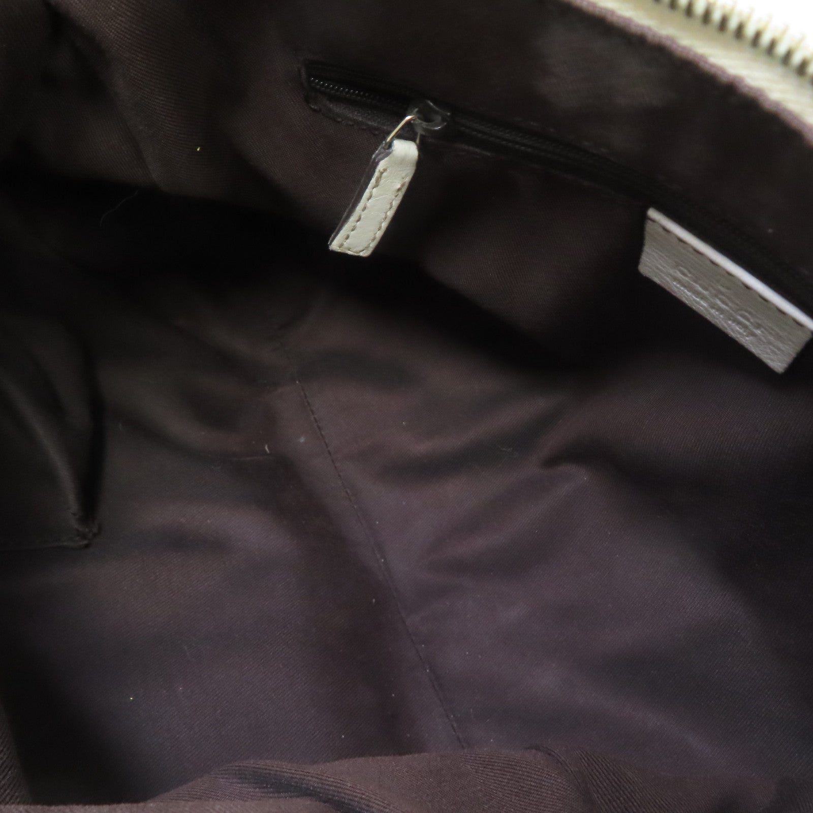 GUCCI 【激減優惠】帆布Shoulder Bag金扣肩背袋啡色/白色