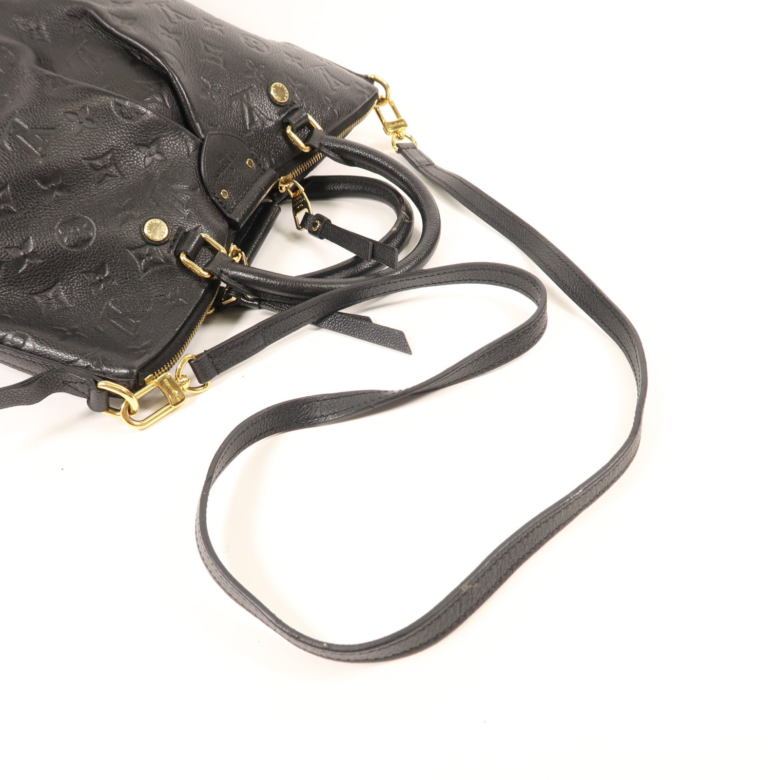 LOUIS VUITTON Monogram Empreinte Mazarine MM金扣手挽肩背兩用袋