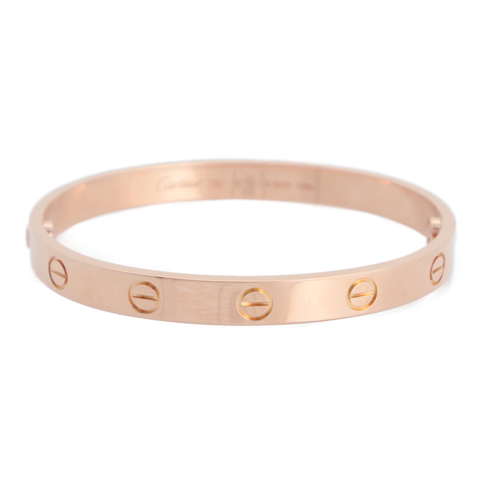 CARTIER 18K玫瑰金Love Bracelet手鏈Cartier#16