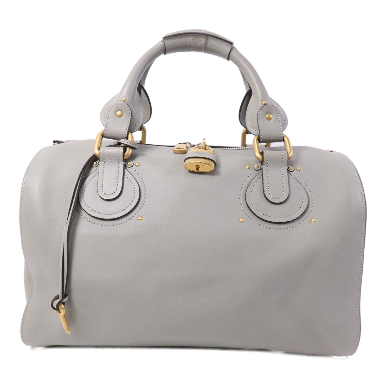 Chloe 牛皮皮革Aurore Handbag金扣手挽袋