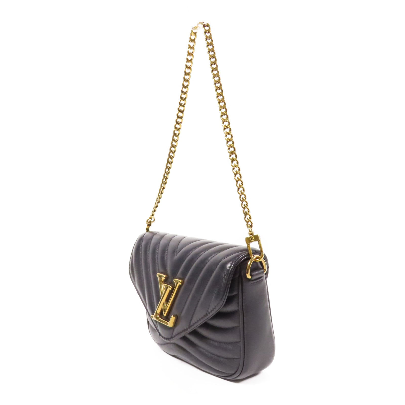 LOUIS VUITTON 牛皮皮革New Wave金扣手挽肩背兩用袋