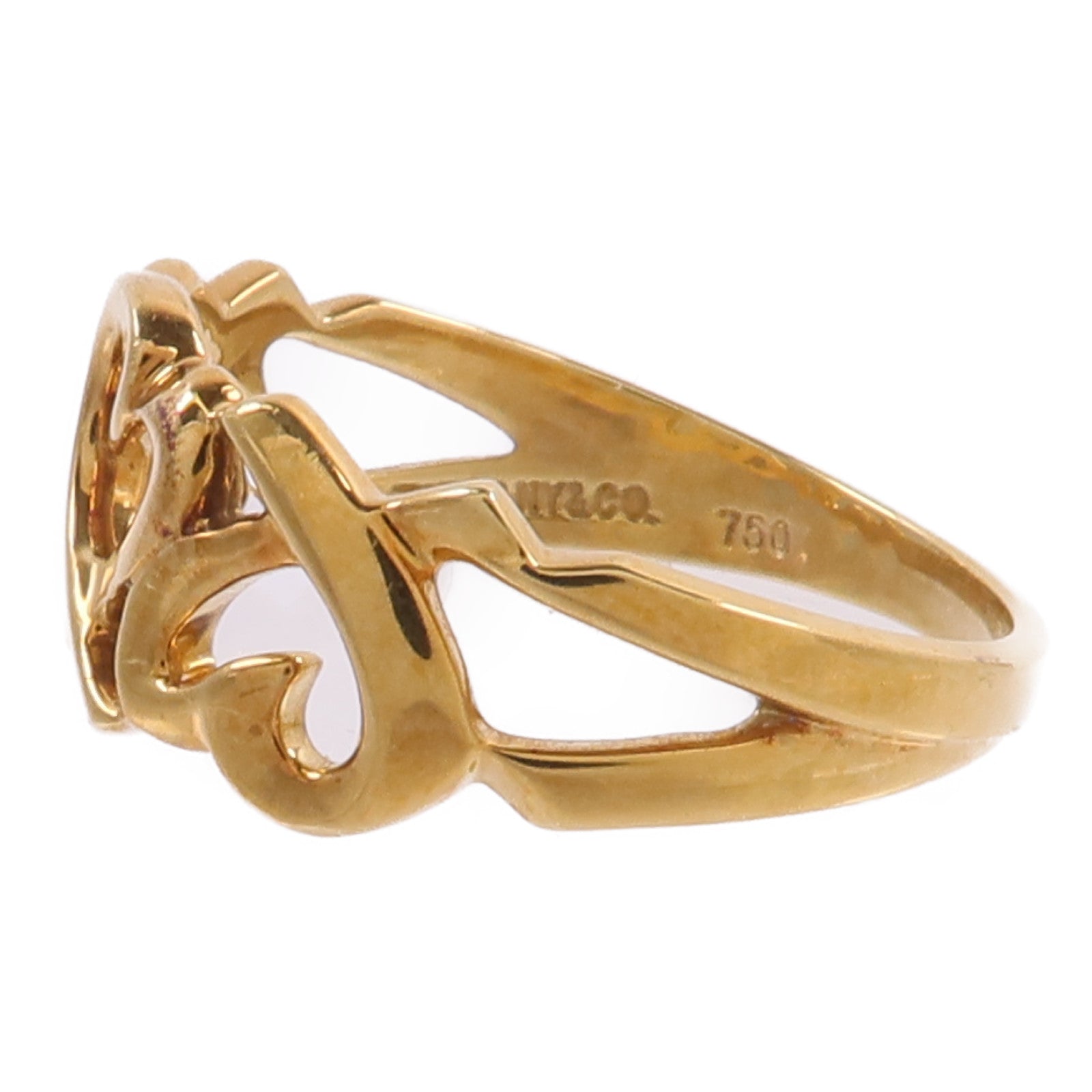 TIFFANY＆CO 18K黃金Paloma Picasso Loving Ring戒指